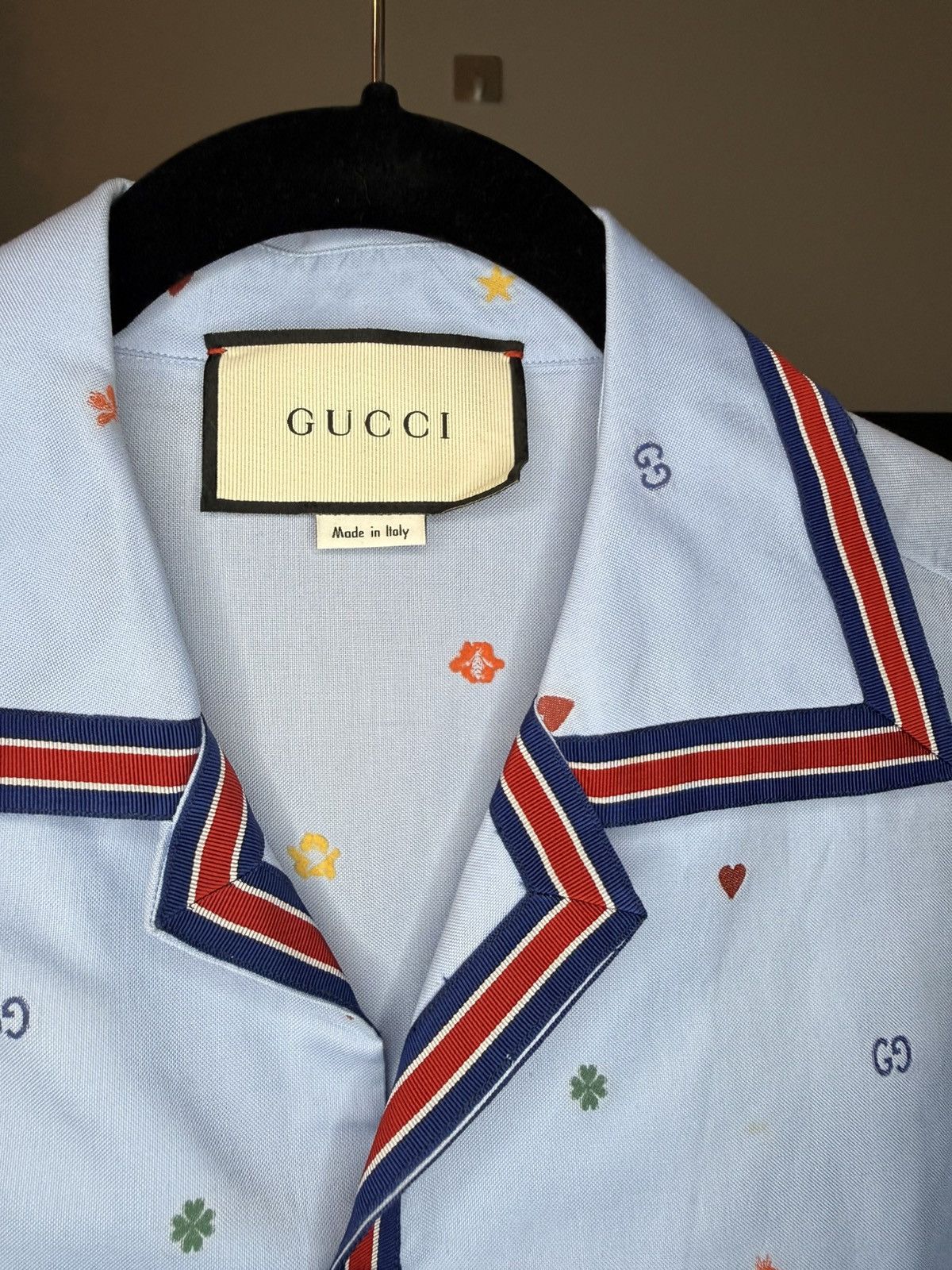 Gucci Gucci Fil-coupe Cotton Poplin Bowling Shirt Size US S / EU 44-46 / 1 - 2 Thumbnail