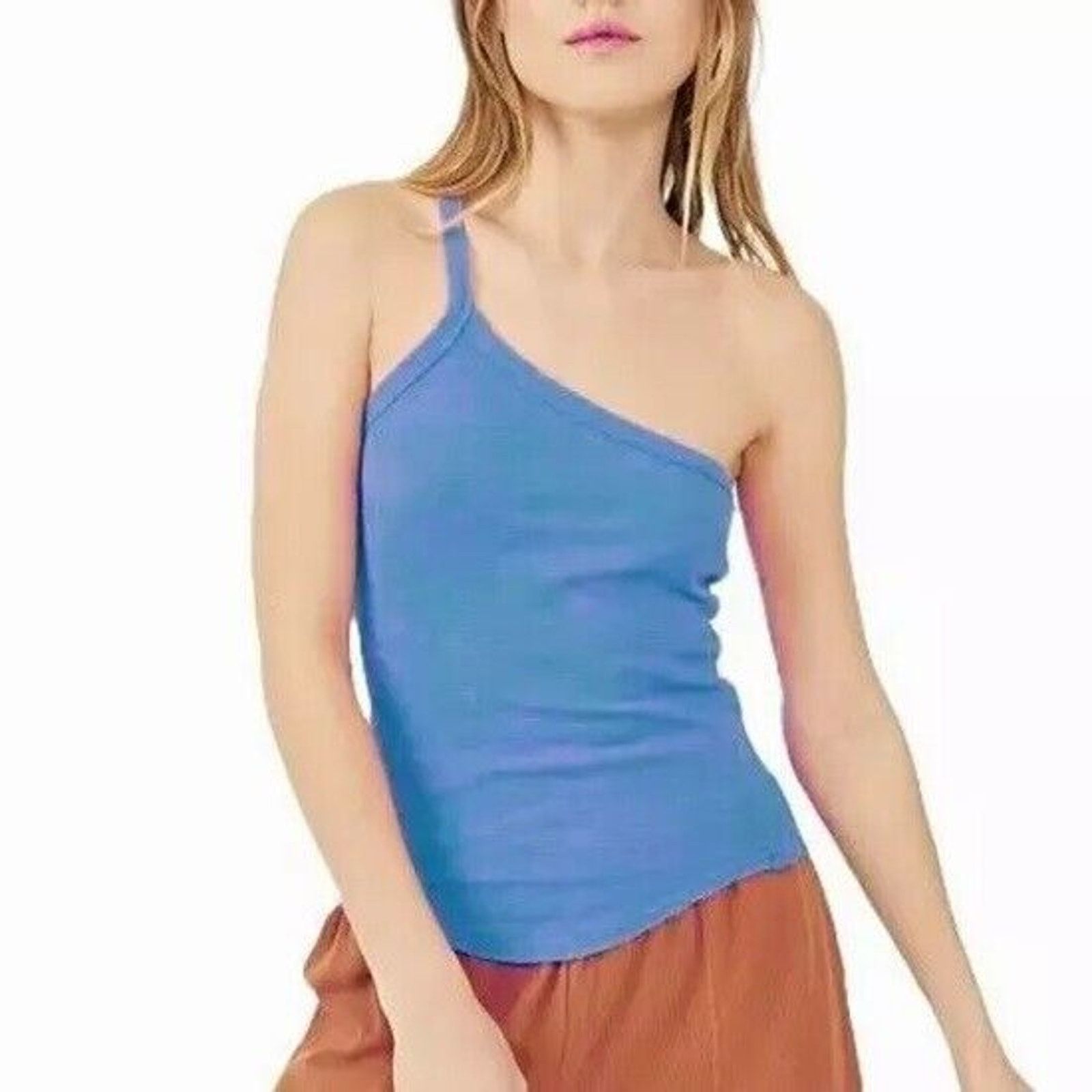 Free People NWT FREE PEOPLE One Way or Another Tank One Shoulder Size L Size L / US 10 / IT 46 - 1 Thumbnail