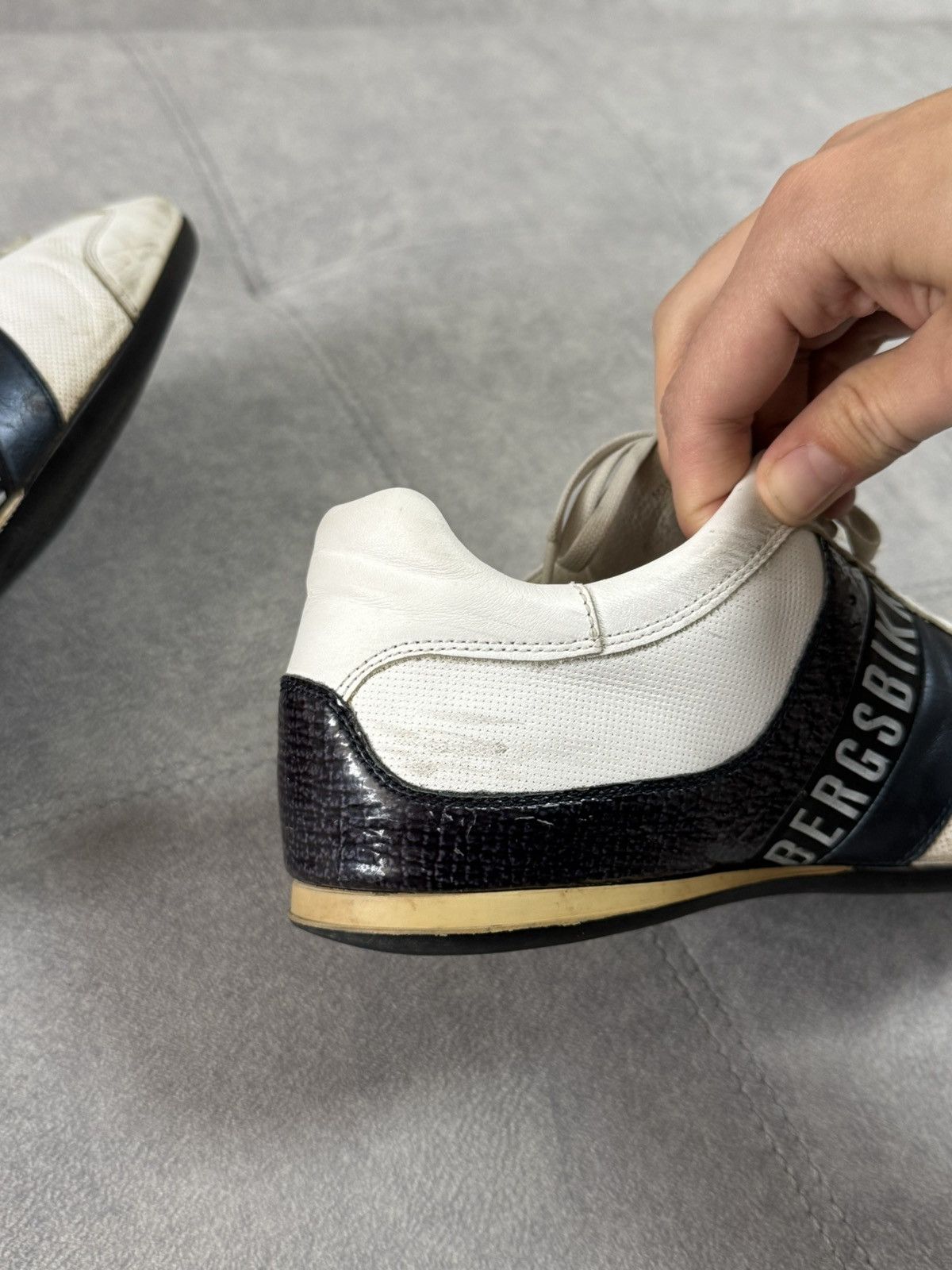 Dirk Bikkembergs × Vintage Dirk Bikkembergs Leather Y2K Avant garde Shoes Sneakers 41 Size US 8 / EU 41 - 12 Thumbnail