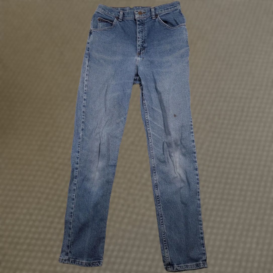 Vintage VINTAGE Riders Jeans Womens High Rise Slim Straight Denim Mom Tapered 28x30 Blue Size 28" / US 6 / IT 42 - 1 Thumbnail