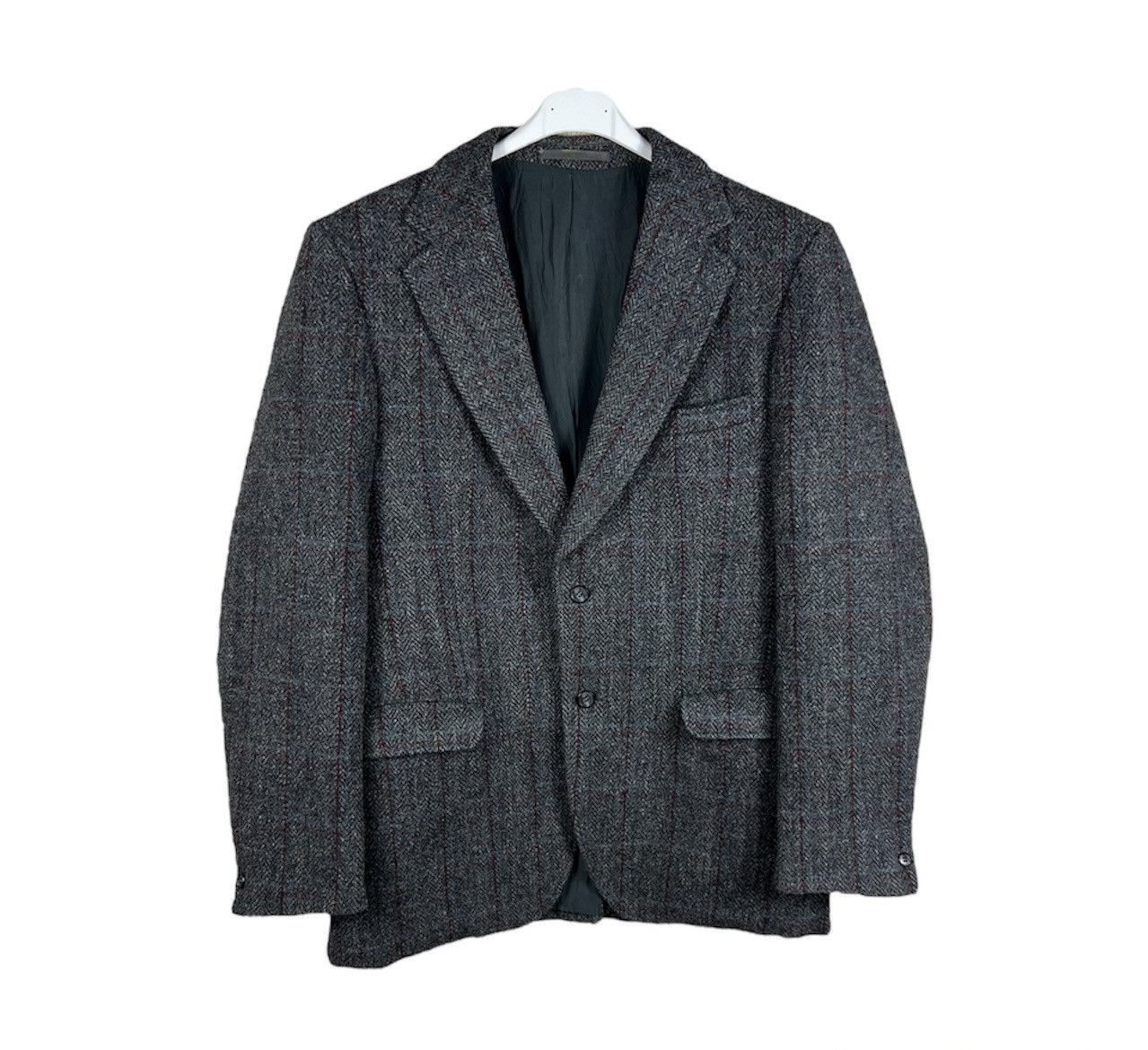 Harris Tweed Vintage 90s Harris Tweed wool light checked blazer jacket Size US L / EU 52-54 / 3 - 1 Thumbnail