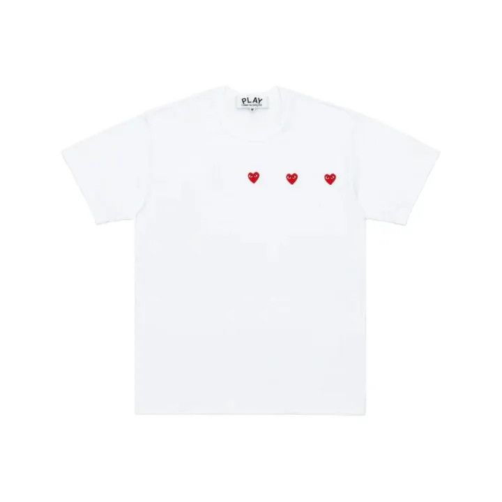 Comme des Garcons Comme des Garçons Play White Heart Print T-Shirt 0079 Size US S / EU 44-46 / 1 - 1 Thumbnail
