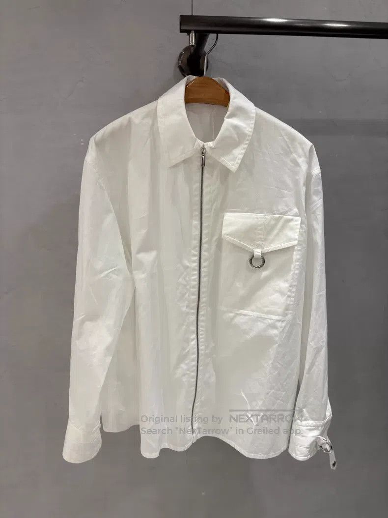 Hermes Hermes White polo collar zippered shirt jacket Size XS / US 0-2 / IT 36-38 - 1 Thumbnail