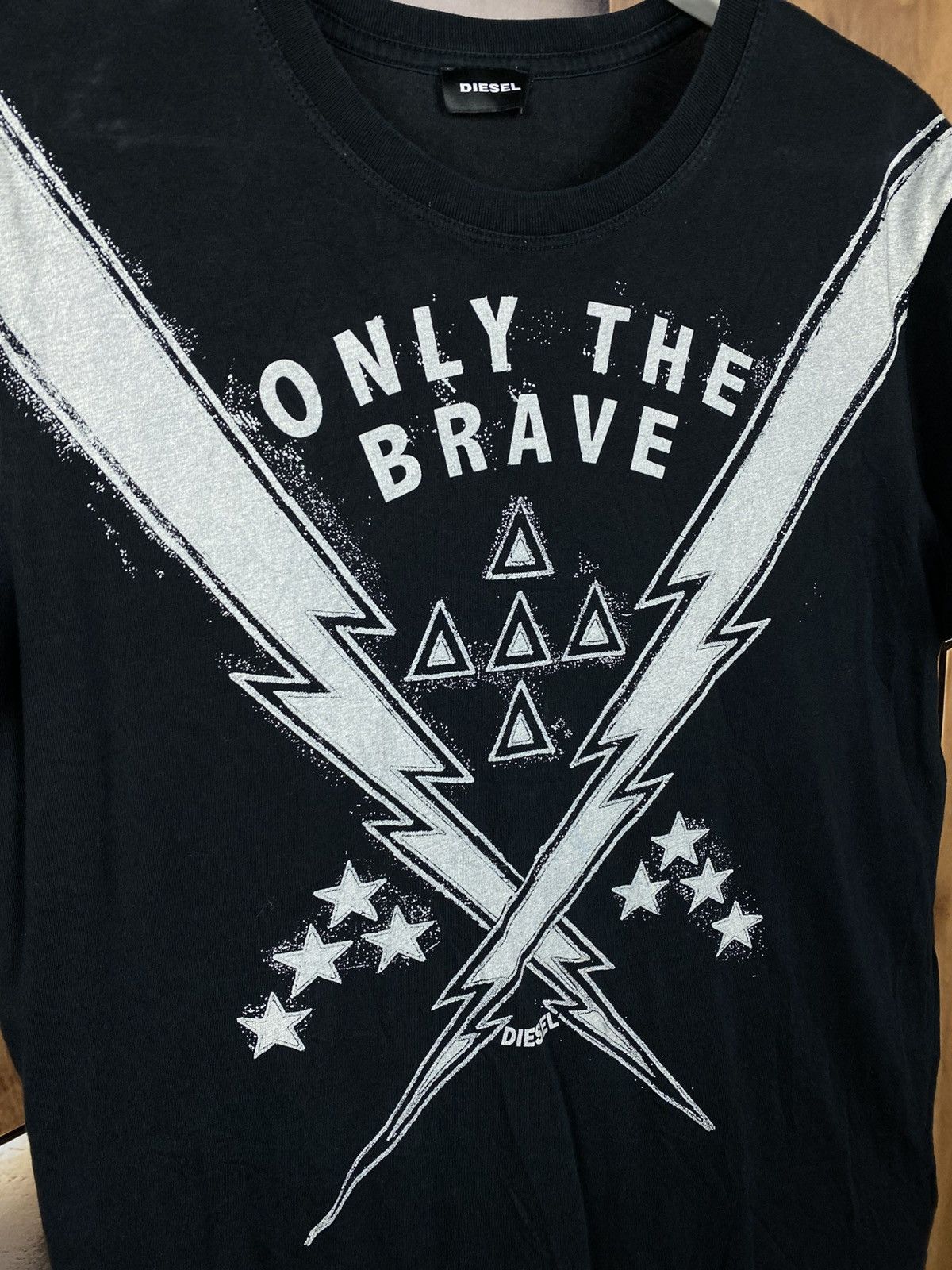 Diesel 🕊️T-Shirt Diesel Only The Brave Big Star Logo VTG Tee🕊️ Size US L / EU 52-54 / 3 - 2 Thumbnail