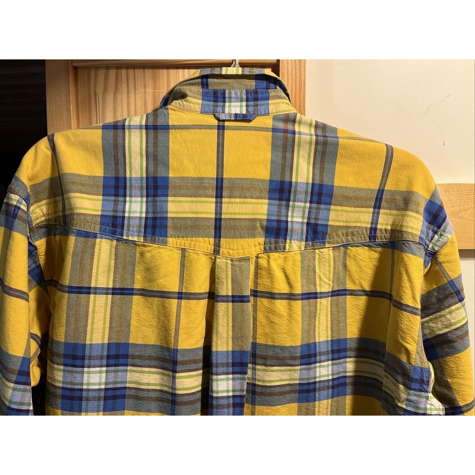 Roper Roper Vintage Men’s L Yellow Plaid LS Cotton Western Shirt Size US L / EU 52-54 / 3 - 11 Thumbnail