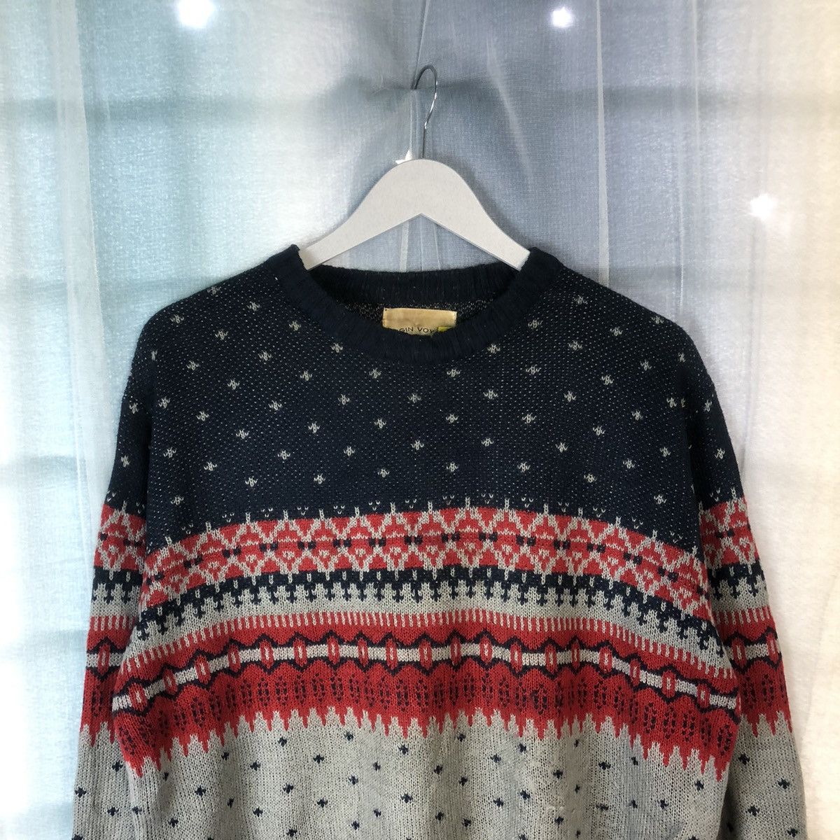 Homespun Knitwear × Japanese Brand Virgin Voyage art design Knitwear vintage #7410 Size M / US 6-8 / IT 42-44 - 2 Thumbnail