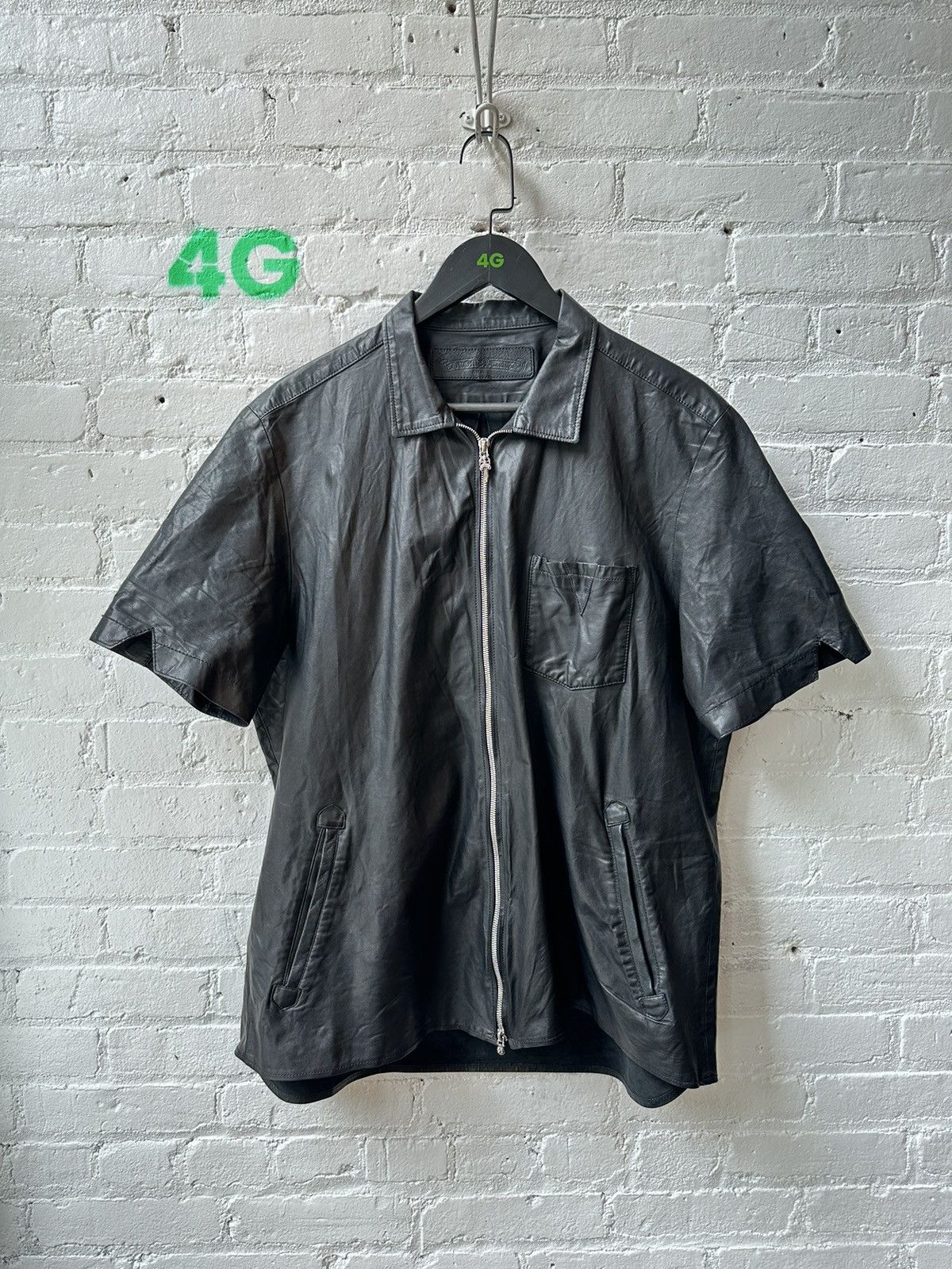 Chrome Hearts CHROME HEARTS LEATHER DAGGER SHIRT Size US L / EU 52-54 / 3 - 1 Thumbnail
