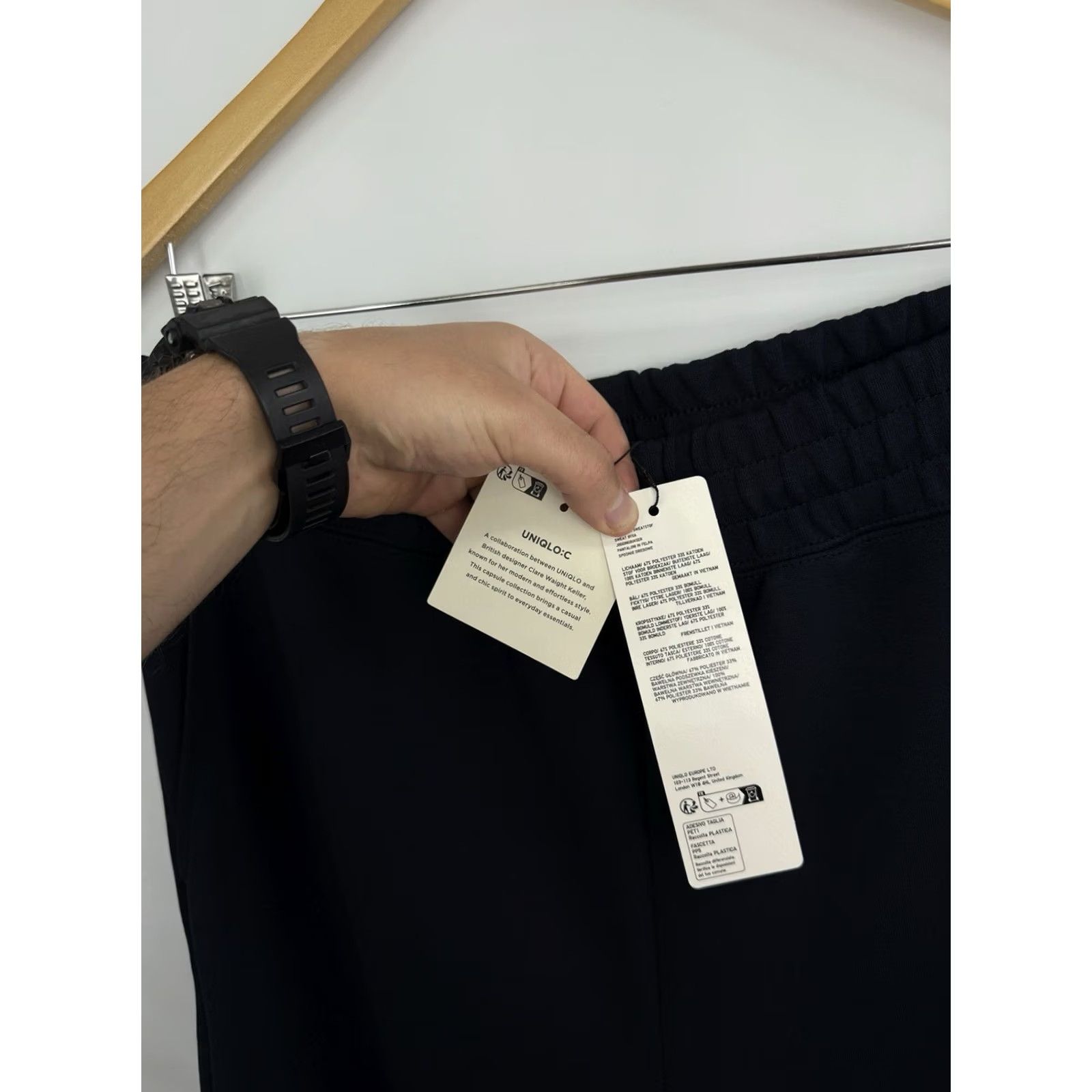 Uniqlo UNIQLO :C Clare Waight Keller Sweat Wide Pants Navy Size L Mens Size US 33 - 5 Thumbnail