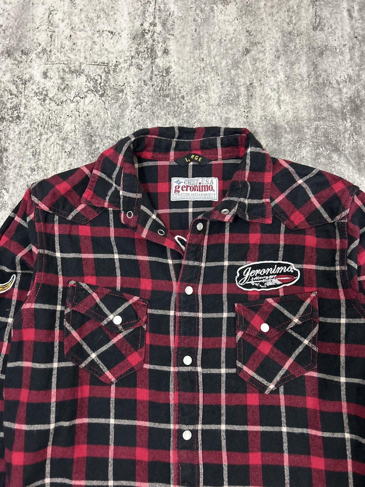 Hysteric Glamour Geronimo Pendant Goro’s Flannel Button Shirt Size US L / EU 52-54 / 3 - 4 Thumbnail