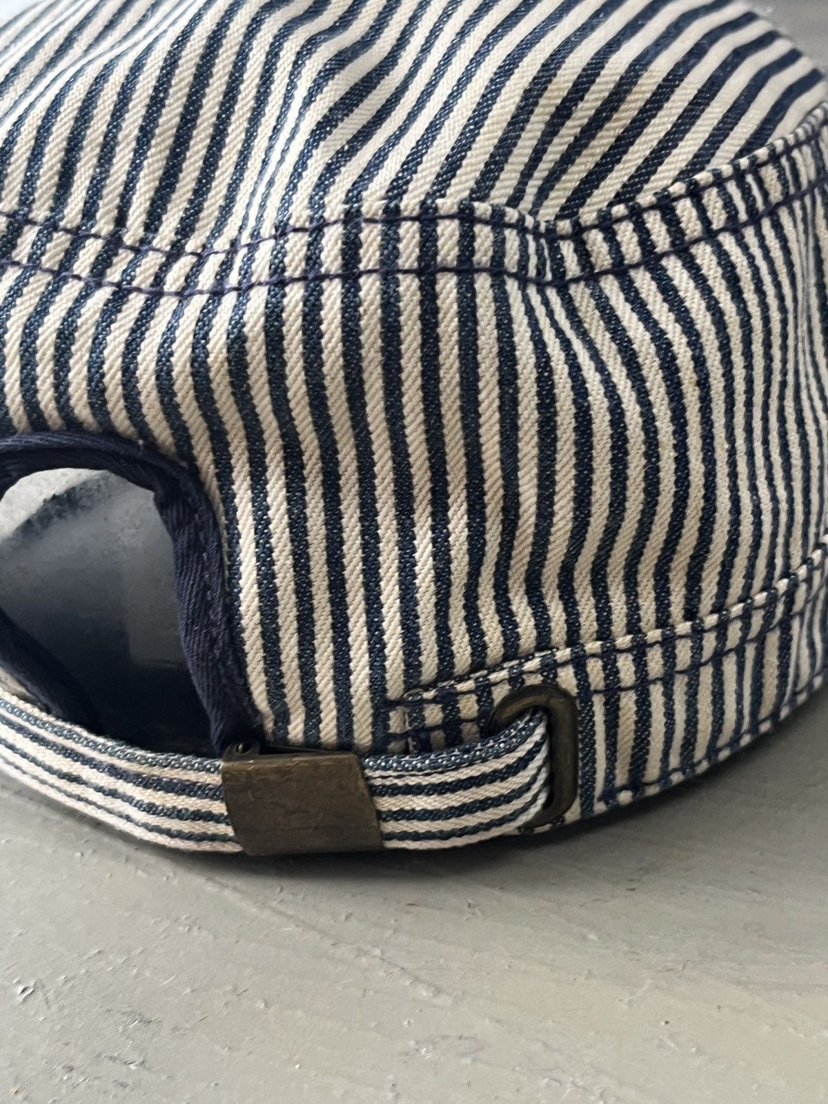 Vintage Vintage Gap Kapital Style Hickory Short Brim Conducter Hat Size ONE SIZE - 6 Thumbnail