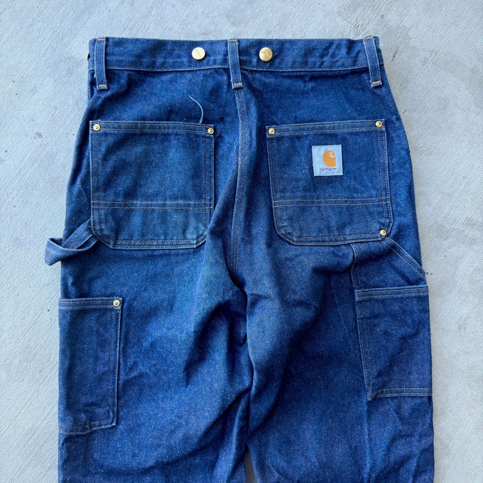 Carhartt × Vintage Carhartt denim blue jean double knee work carpenter pants Size US 29 - 5 Thumbnail