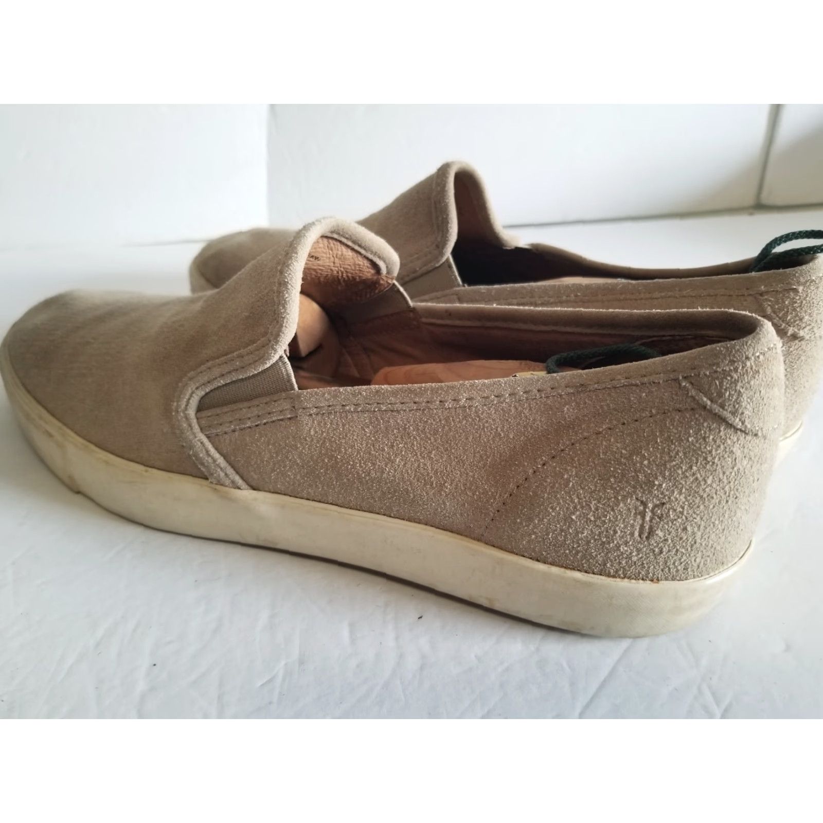 Frye FRYE BEACON SUEDE SLIP ON Sneakers Gray Men's 13 Size US 13 / EU 46 - 4 Thumbnail