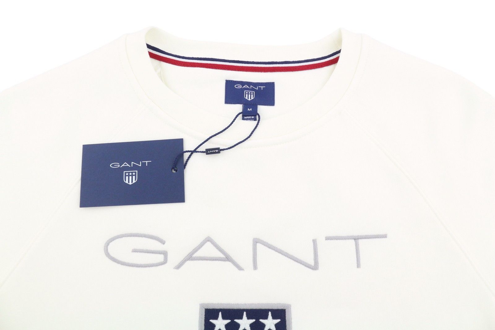 Gant SHIELD C-NECK M Eggshell White Logo Sweatshirt 87235 Size US M / EU 48-50 / 2 - 5 Thumbnail