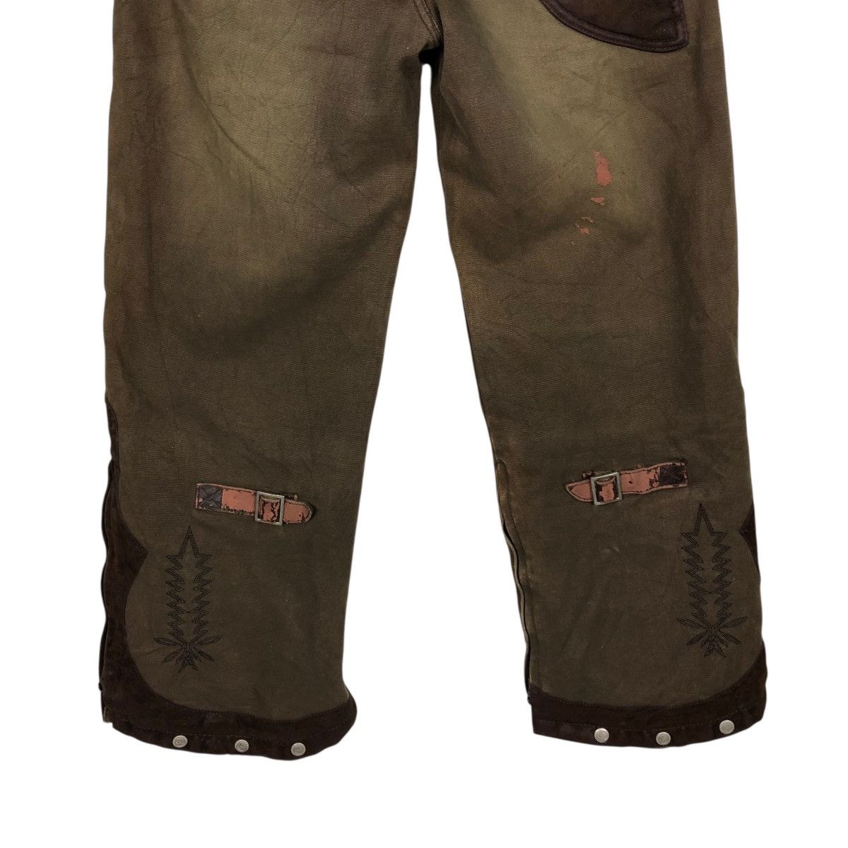 Japanese Brand 🔥CROPPED BIKER PUNK PANTS DISTRESSED IF SIX WAS NINE STYLE Size US 34 / EU 50 - 13 Thumbnail
