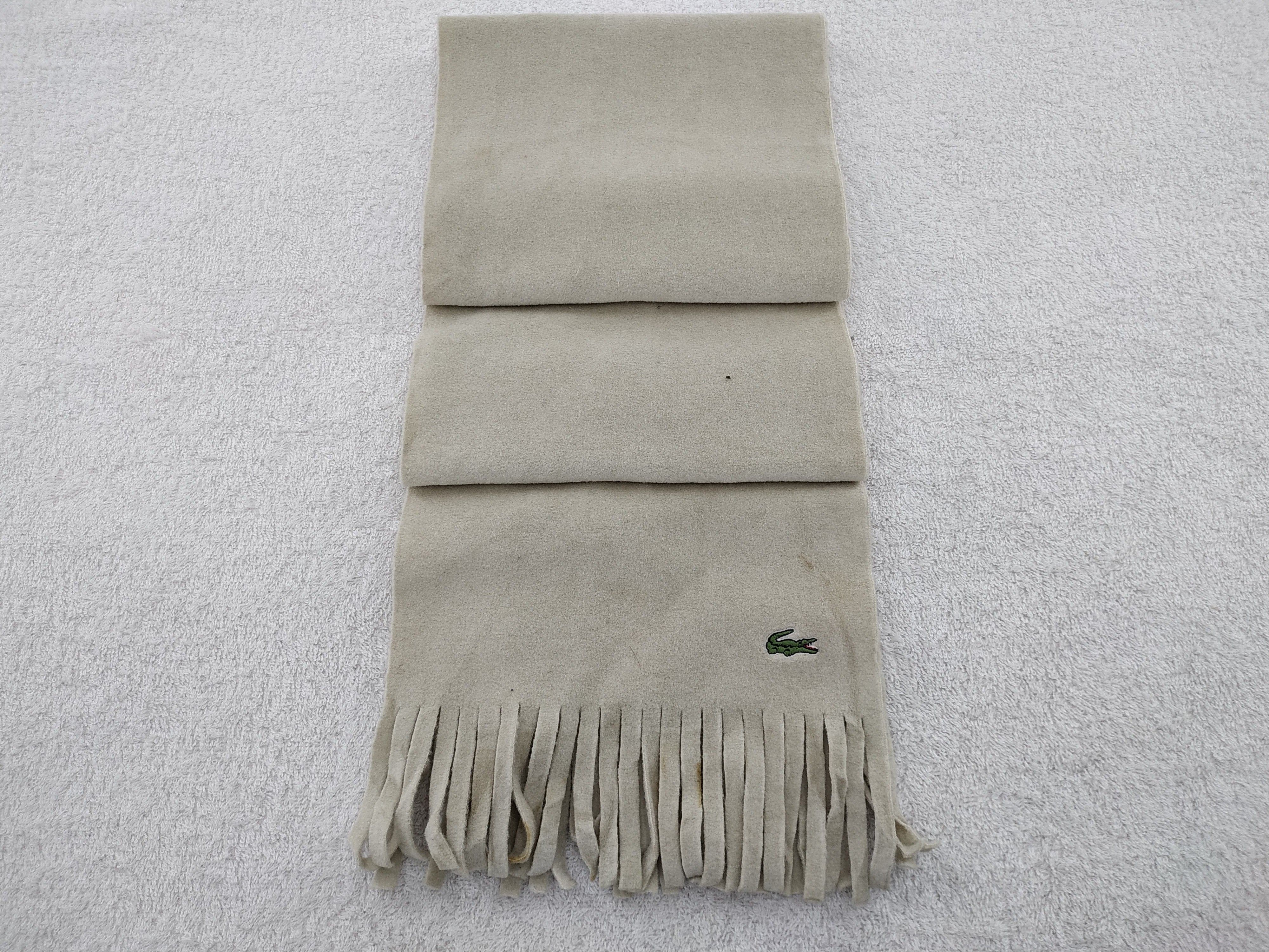 Lacoste Vintage Lacoste Scarf/Muffler/Neckwear MF195 Size ONE SIZE - 2 Thumbnail