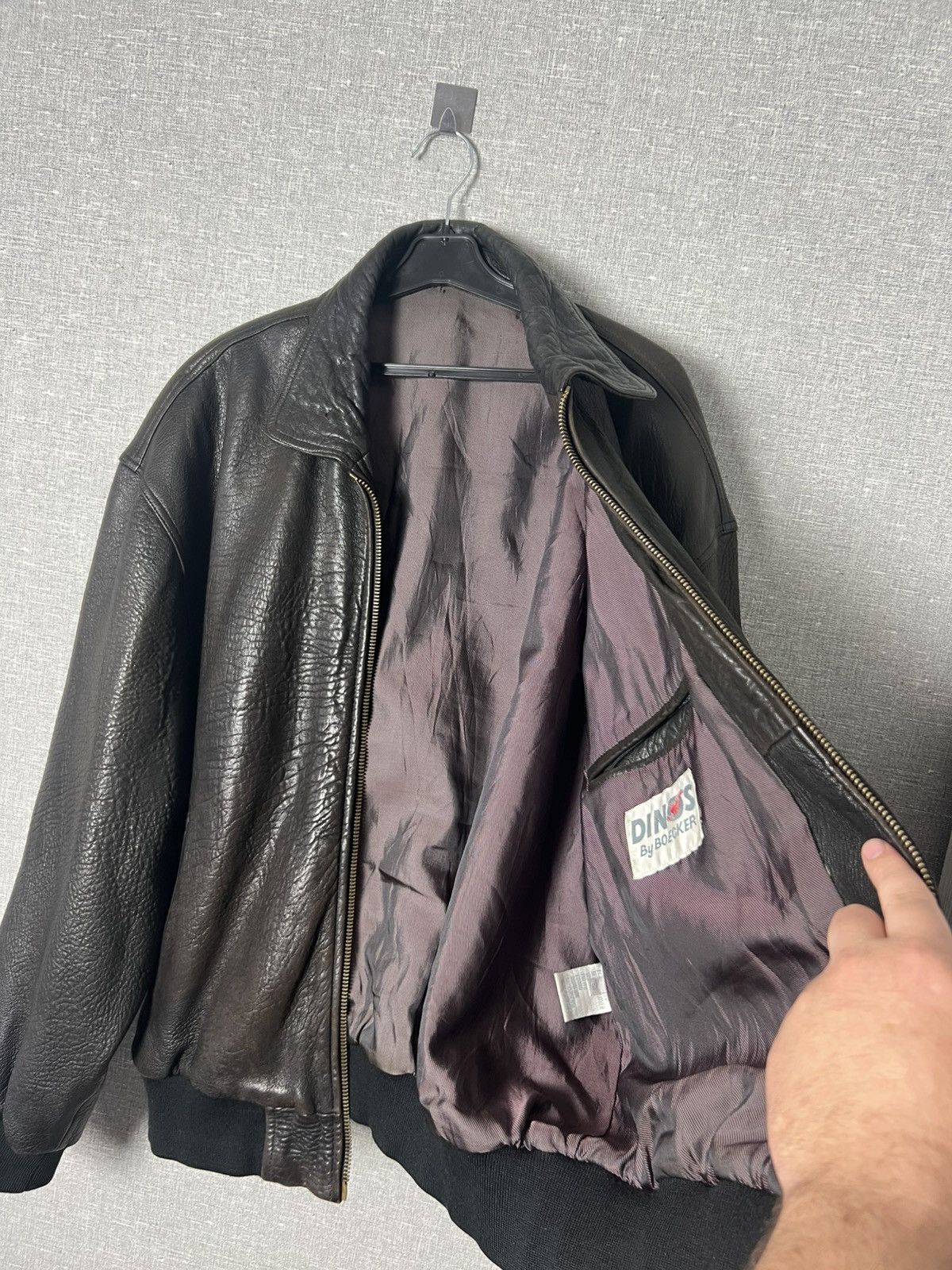 Genuine Leather Vintage Brown Leather Aviator Jacket Utility Pilot Bomber Size US L / EU 52-54 / 3 - 19 Thumbnail