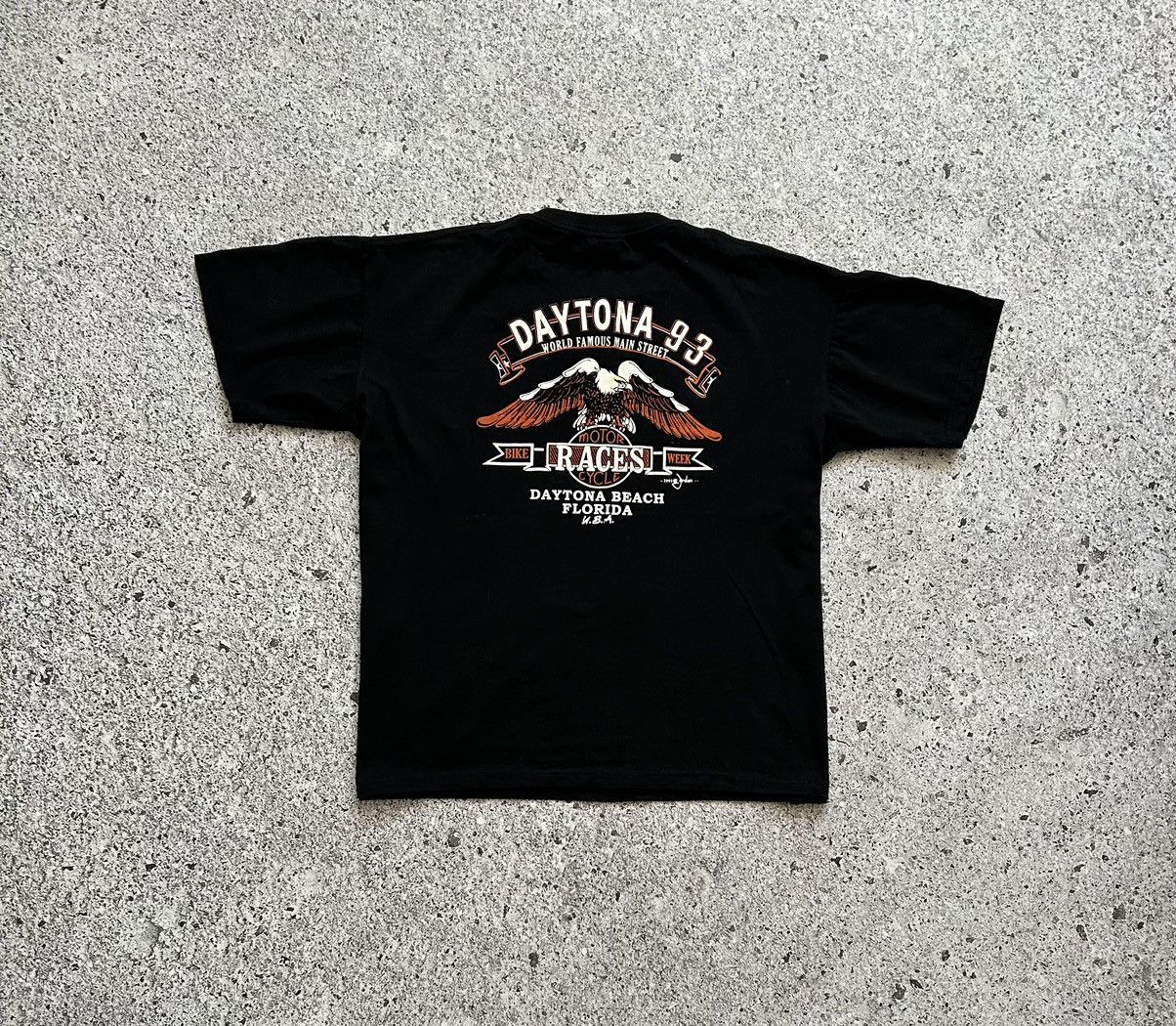 Band Tees Vintage 1993 Harley Davidson Daytona Beach Florida T-Shirt Size US XXL / EU 58 / 5 - 6 Thumbnail