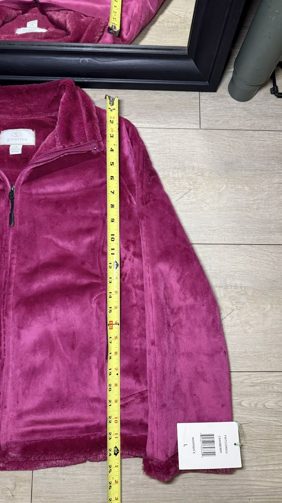 Polo Ralph Lauren NWT Y2K 2000 Women’s Green Tea Fur Fleece Zip Up Jacket Size L / US 10 / IT 46 - 4 Thumbnail