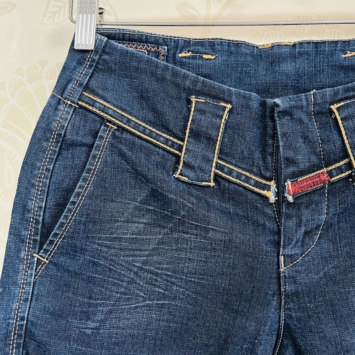 Marithe + Francois Girbaud Spectacular MFG Flared Bondage Heavy Denim Jeans Size US 30 / EU 46 - 7 Thumbnail