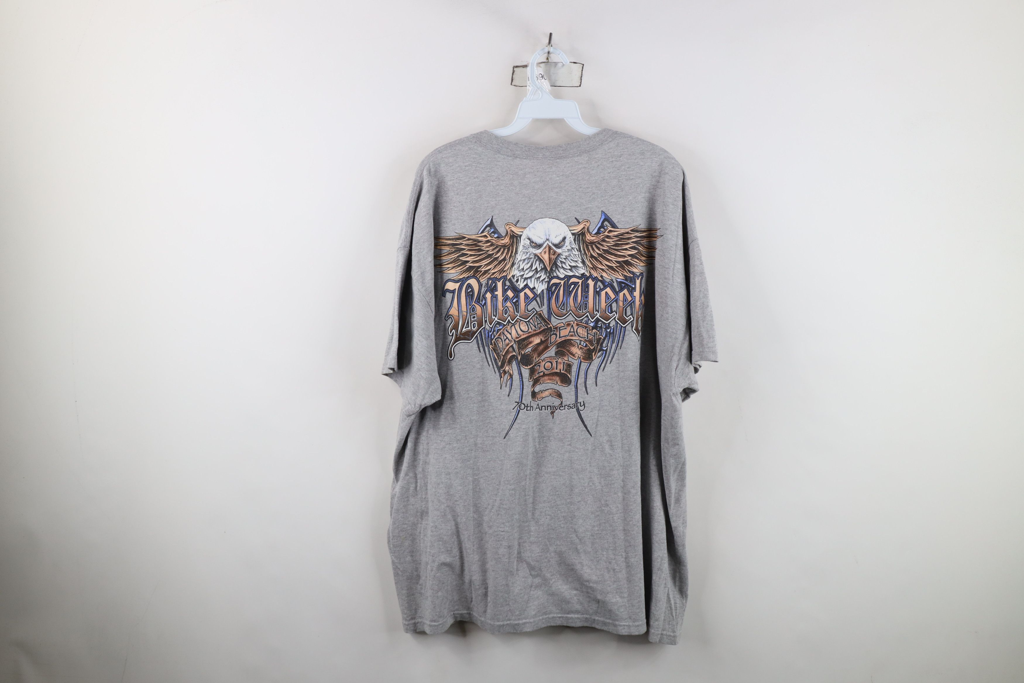 Vintage Vintage Y2K Bike Week Tribal Eagle Short Sleeve T-Shirt Size US XXL / EU 58 / 5 - 11 Thumbnail