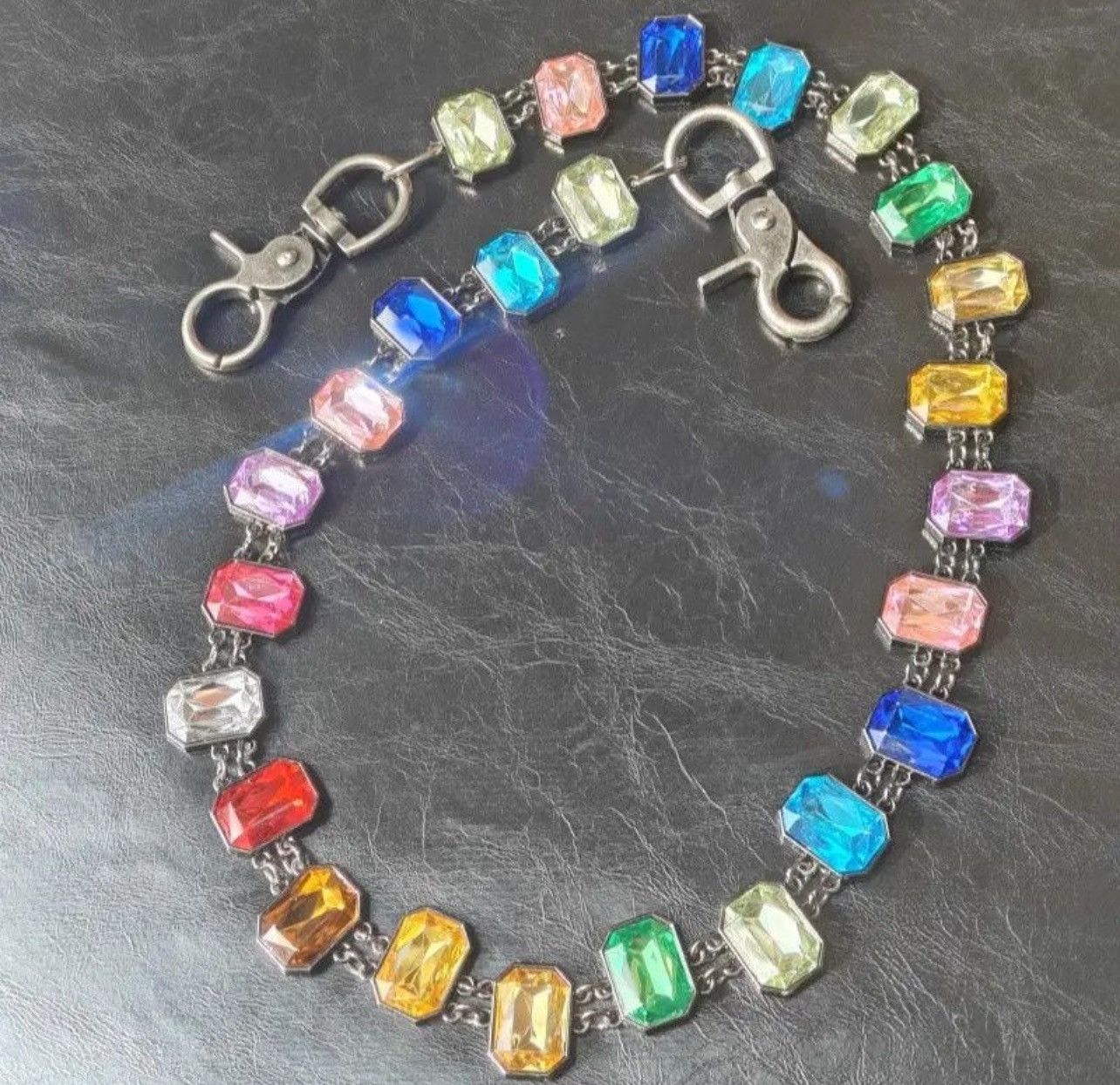Jewelry Multicolor Waist Wallet Chain Size ONE SIZE - 4 Thumbnail
