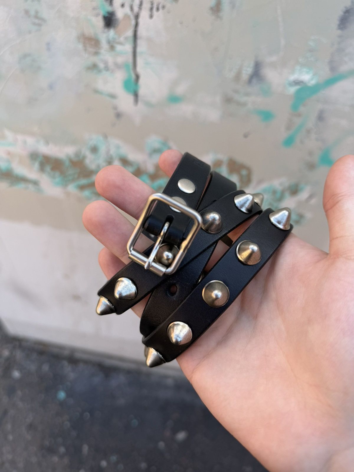 Blackmeans Blackmeans Spike Studded Belt Size 30 - 4 Thumbnail