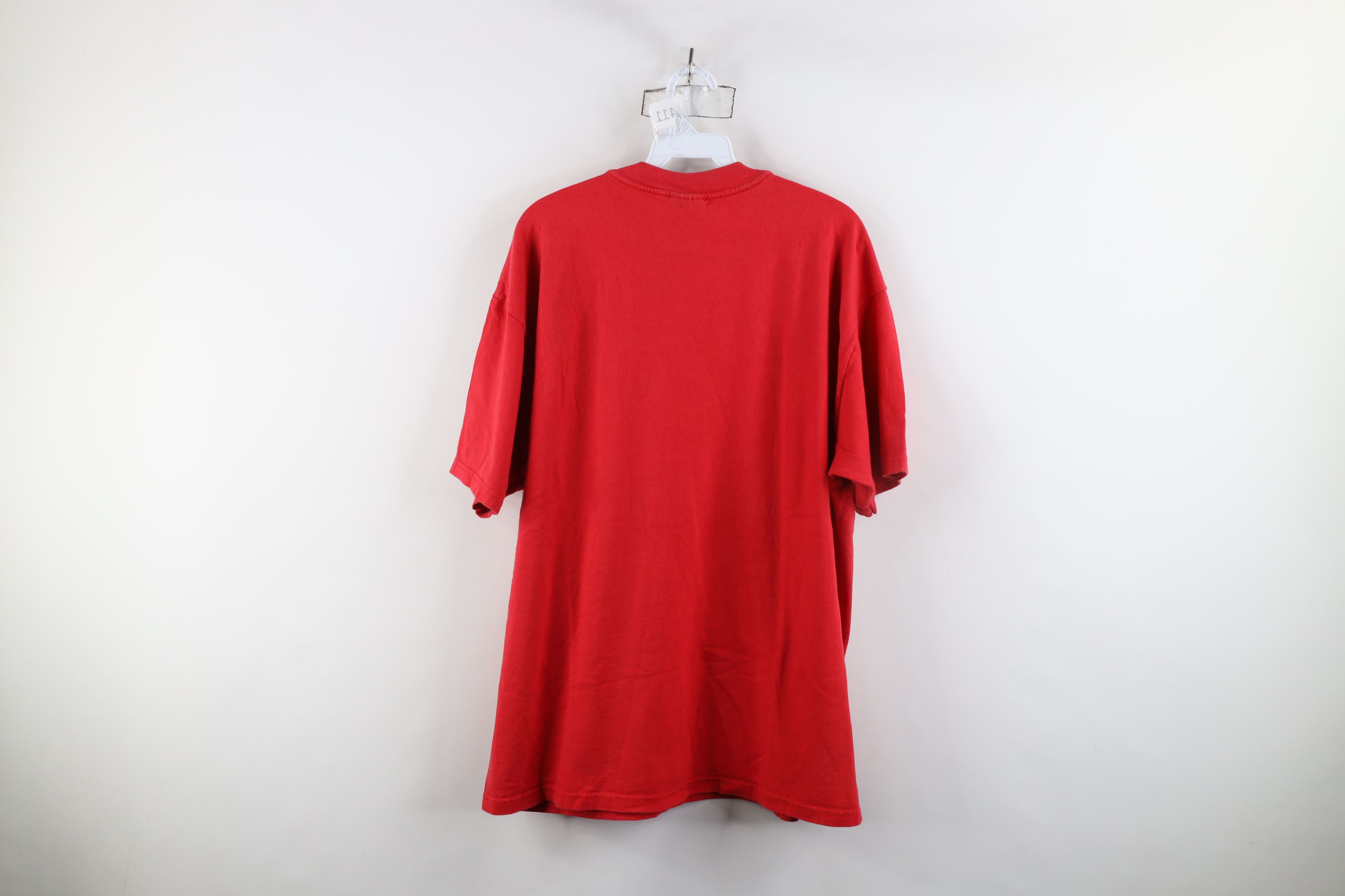 Vintage Vintage 90s Streetwear Can Vallejo Marina T-Shirt Red Size US XL / EU 56 / 4 - 12 Thumbnail