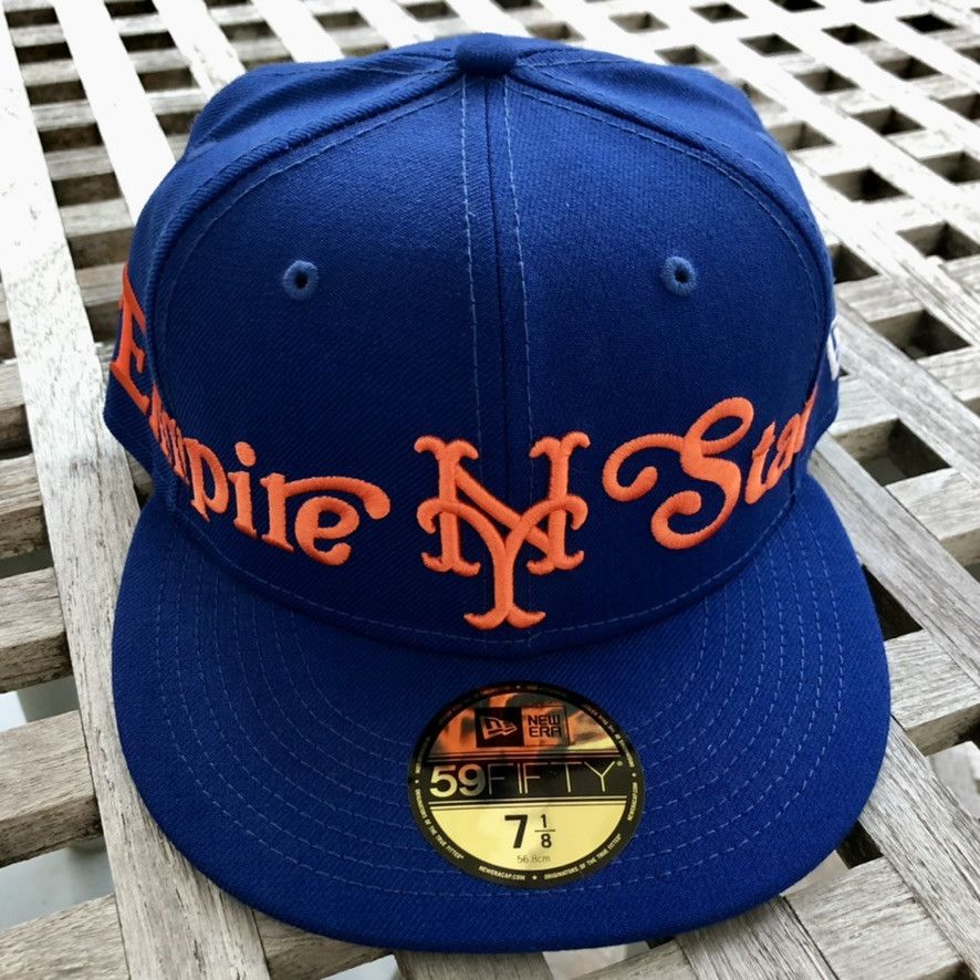 New Era NY Mets Empire State Script Wool Exclusive Fitted Hat 7 1/8 Size ONE SIZE - 1 Thumbnail