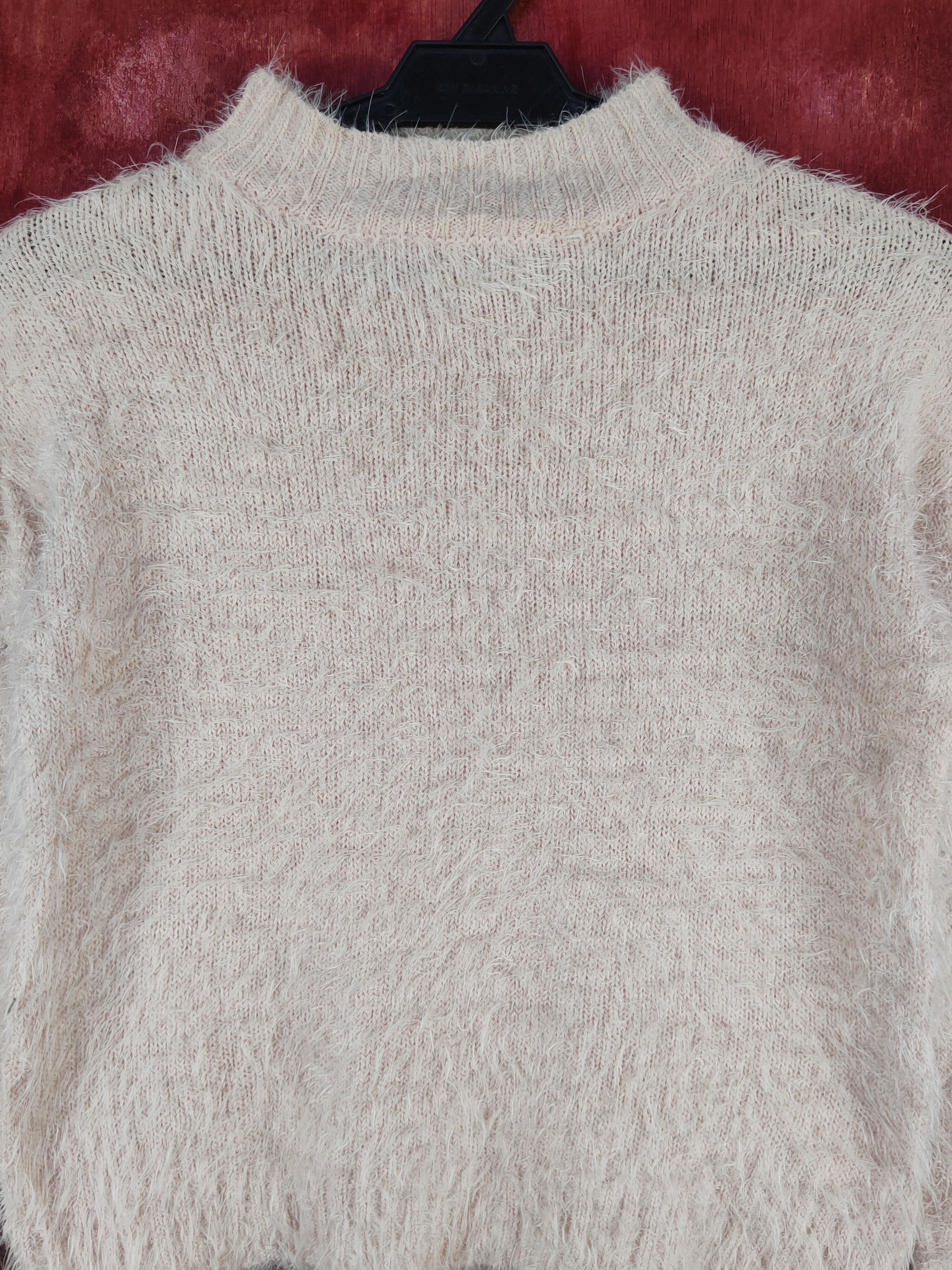 Japanese Brand × Vintage Vintage Artists Design Sorridere Peach Fur Mohair Knitwear Size M / US 6-8 / IT 42-44 - 2 Thumbnail