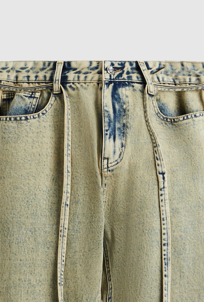 Jean × Vintage Washed Distressed Flare Jeans Size US 31 - 4 Thumbnail