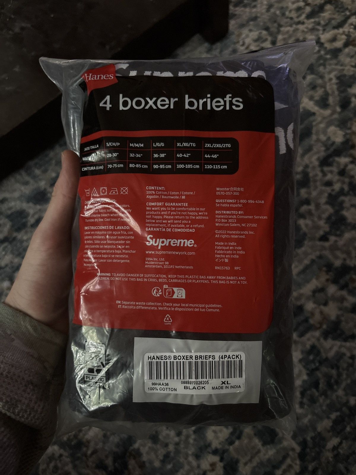 Supreme BRAND NEW SUPREME BOXERS SIZE XL BLACK 4 PACK Size 40 - 2 Thumbnail