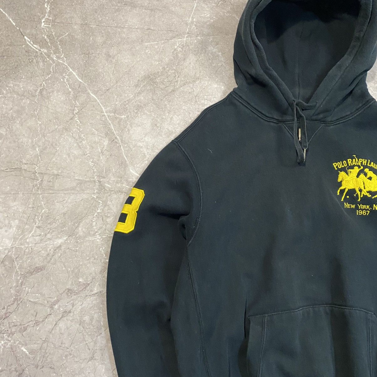 Vintage VINTAGE POLO RALPH LAUREN HOODIE 3 90s Size US XL / EU 56 / 4 - 4 Thumbnail