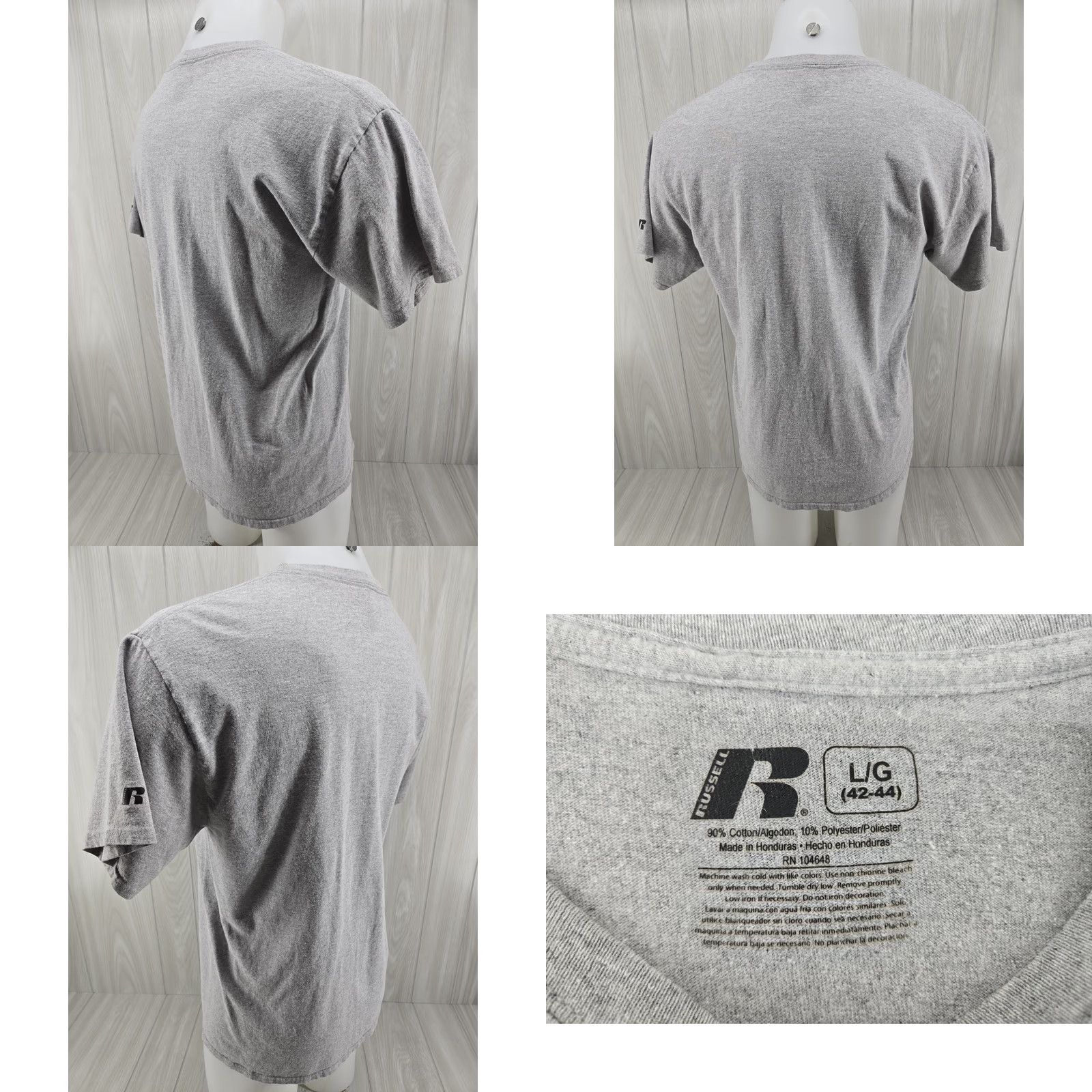Russell Athletic VINTAGE Russell Athletic Troy Trojans Adult Large Shirt Gray Sports logo Crew Neck Short Sleeve Men Mens Size US L / EU 52-54 / 3 - 8 Thumbnail