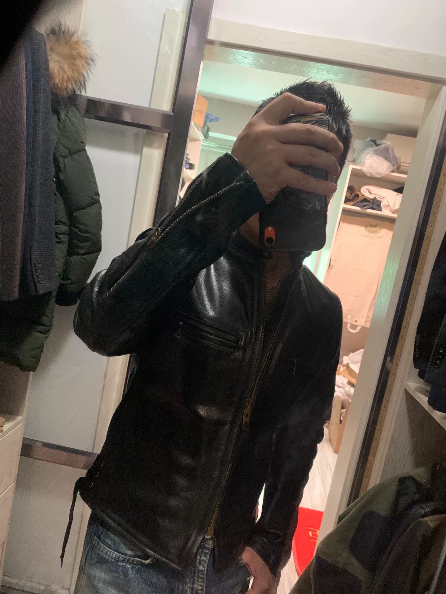Y's handcrafted leather biker jacket in size 38 Size US M / EU 48-50 / 2 - 1 Thumbnail