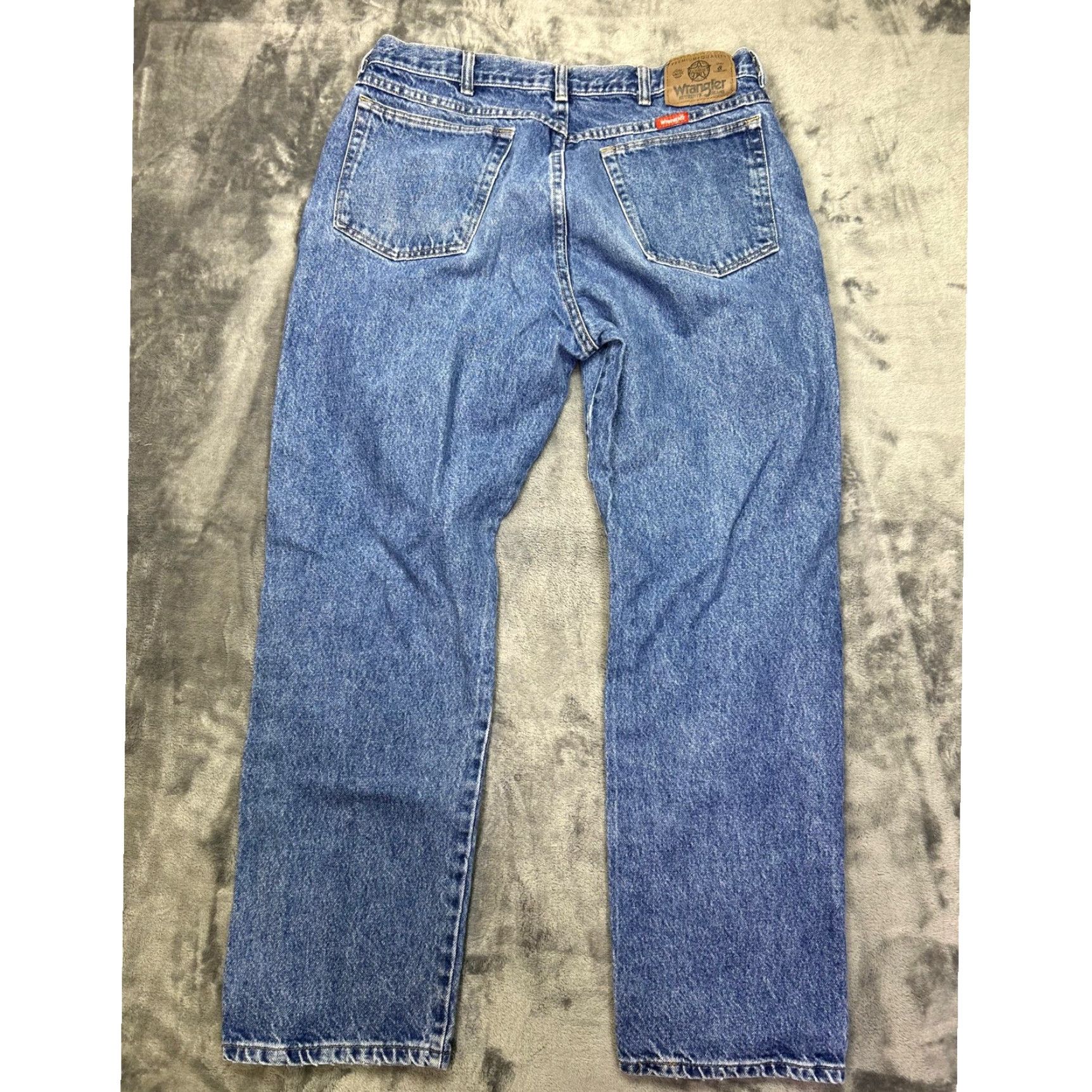 Wrangler VINTAGE Wrangler Jeans Men's Denim Straight Waist 34 Inseam 29 5-Pocket Utility Blue 90s Classic Relaxed Fit Size US 34 / EU 50 - 2 Thumbnail