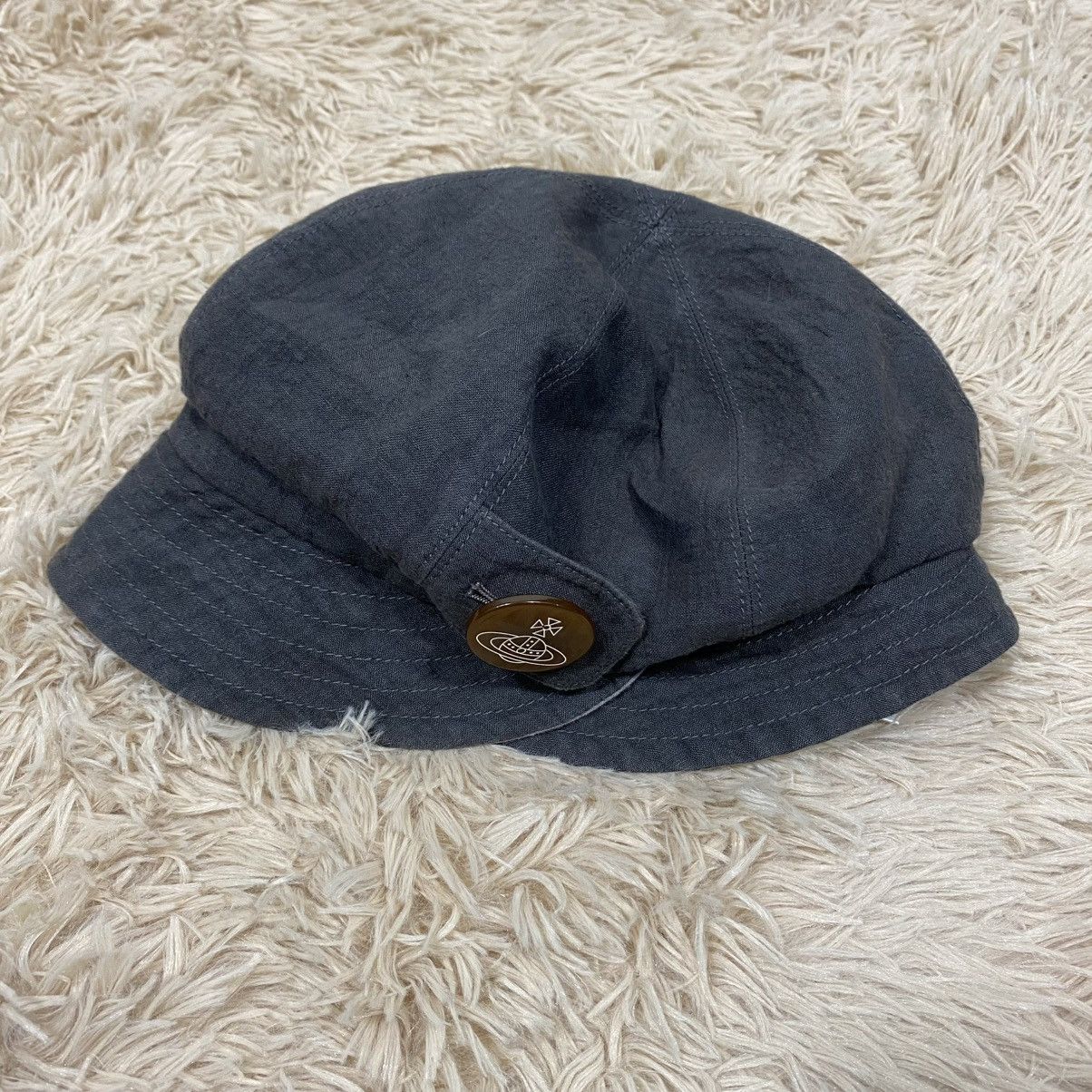 Vivienne Westwood 🔥 VINTAGE VIVIENNE WESTWOOD ORB BUTTON CADET CAP Size ONE SIZE - 4 Thumbnail
