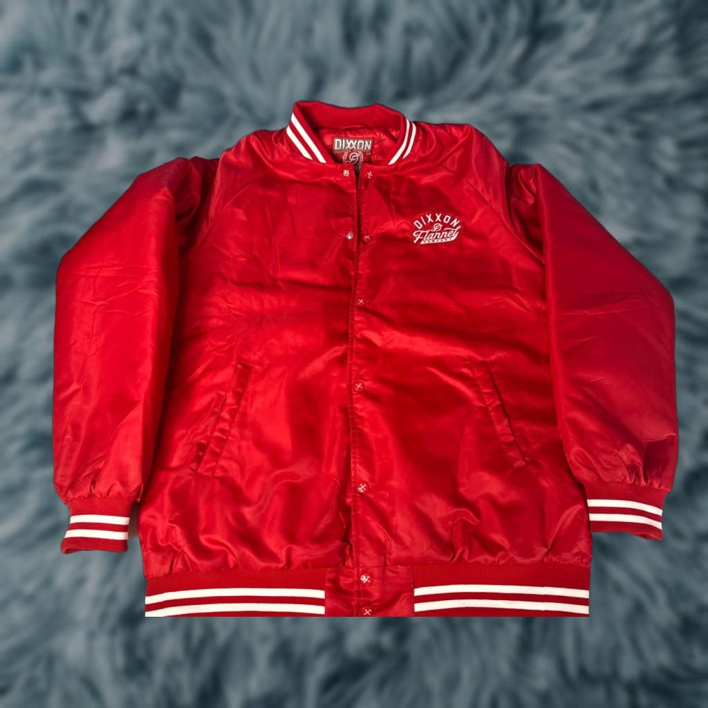 CO Dixxon Flannel Co Bomber Jacket Pastime Men’s XL Red Sports Coat Size US XL / EU 56 / 4 - 1 Thumbnail