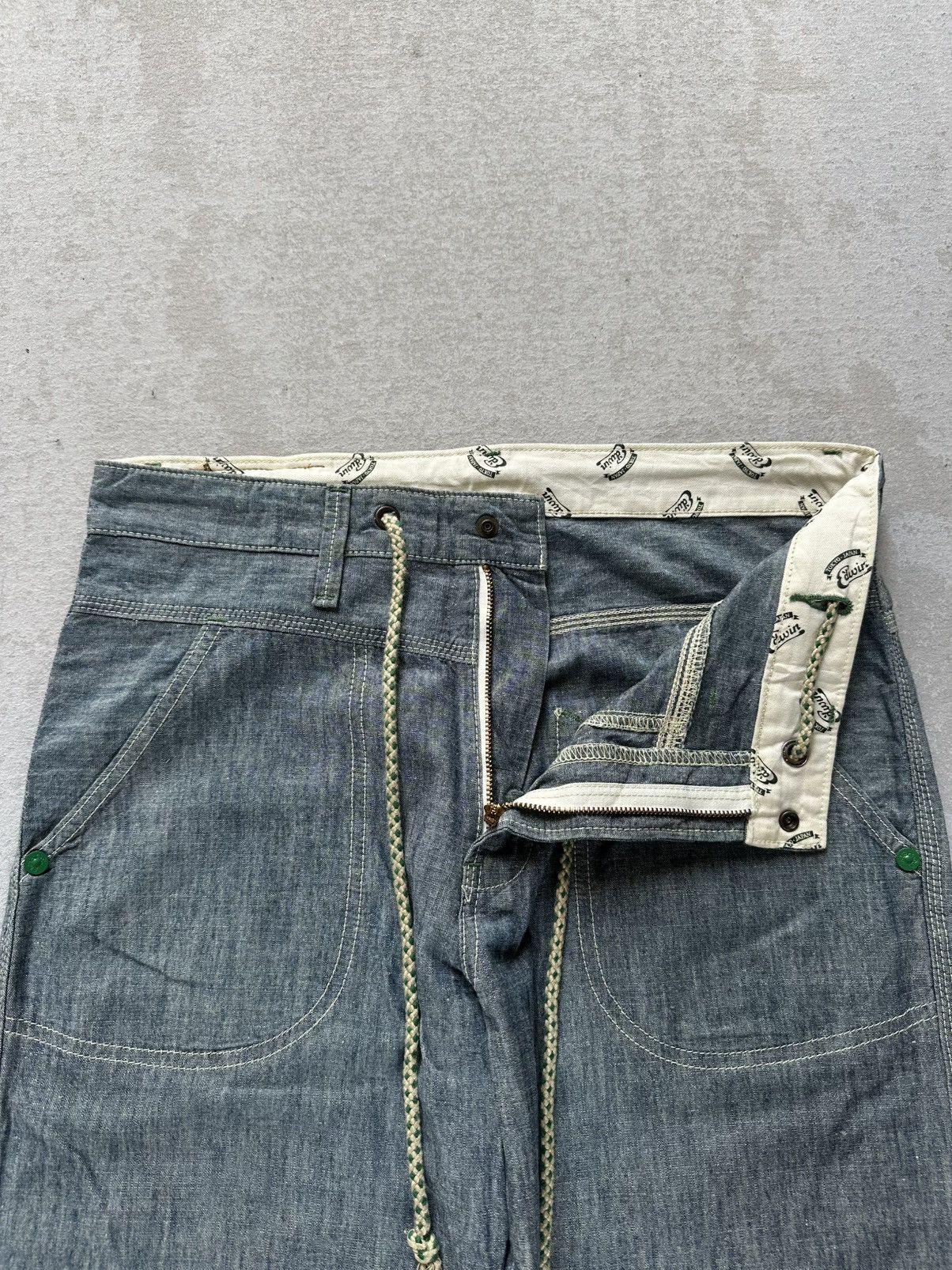 Edwin 712RS Vintage EDWIN TOKYO-JAPAN WorkWear Roll Ups Denim Pant Size US 33 - 7 Thumbnail