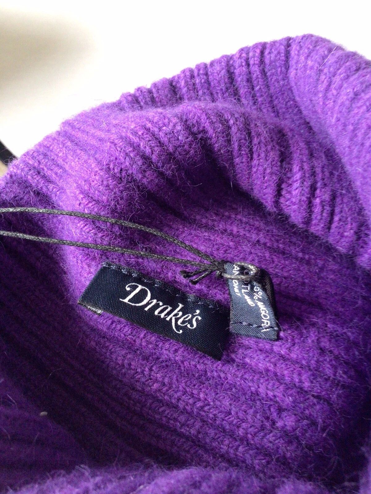 Drake's MADE IN SCOTLAND WOOL BEANIE HAT Size ONE SIZE - 2 Thumbnail