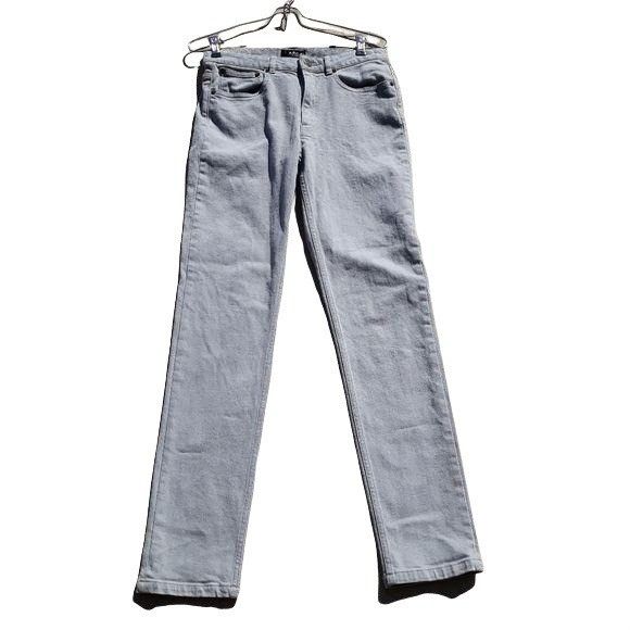 A.P.C. A.P.C. Jean Droit Mid Rise Straight Leg 5 Pocket Jeans Gray Size 26" / US 2 / IT 38 - 2 Thumbnail