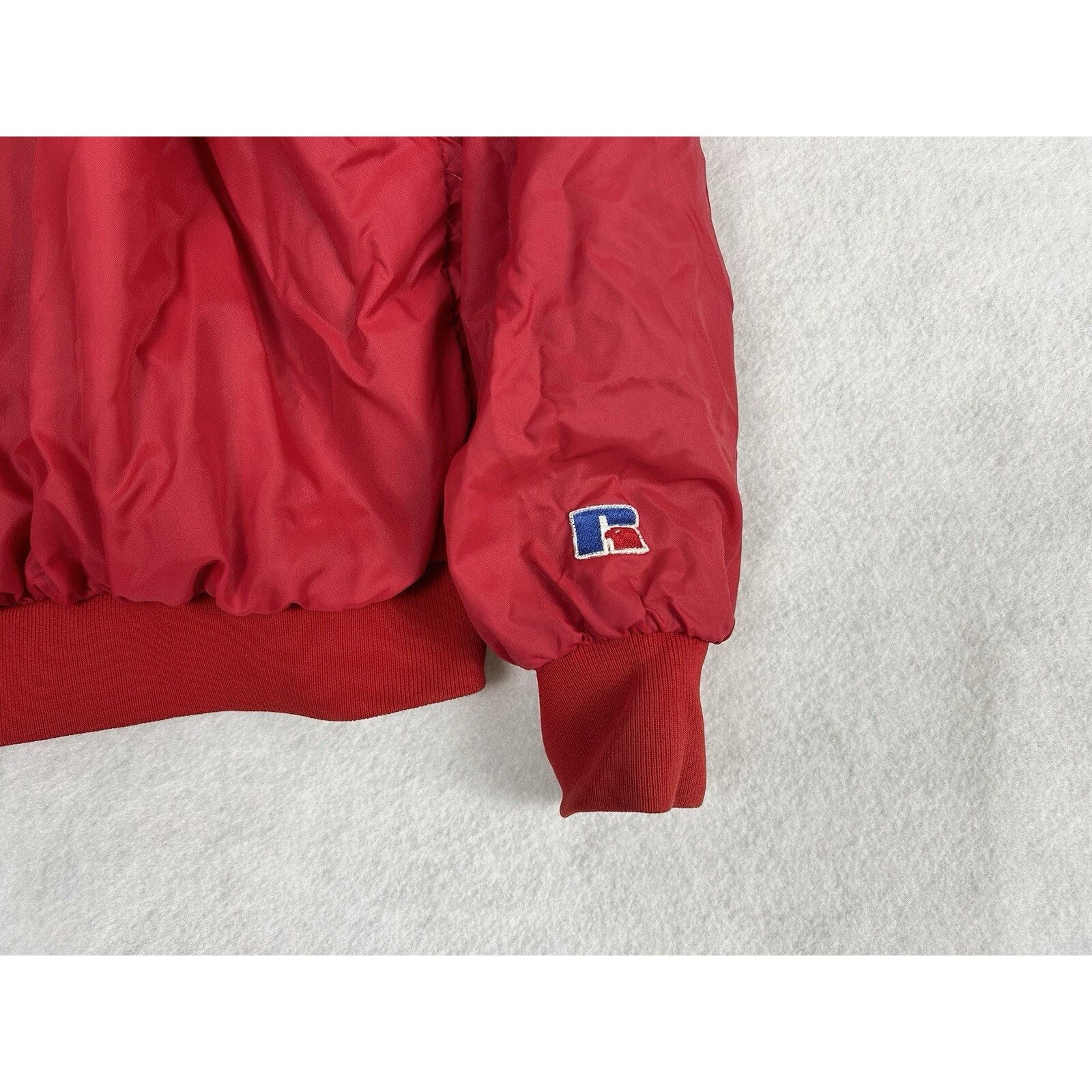 Russell Athletic VTG Russell Athletic Red Zip-Up Windbreaker L Eagle Logo Size US L / EU 52-54 / 3 - 6 Thumbnail