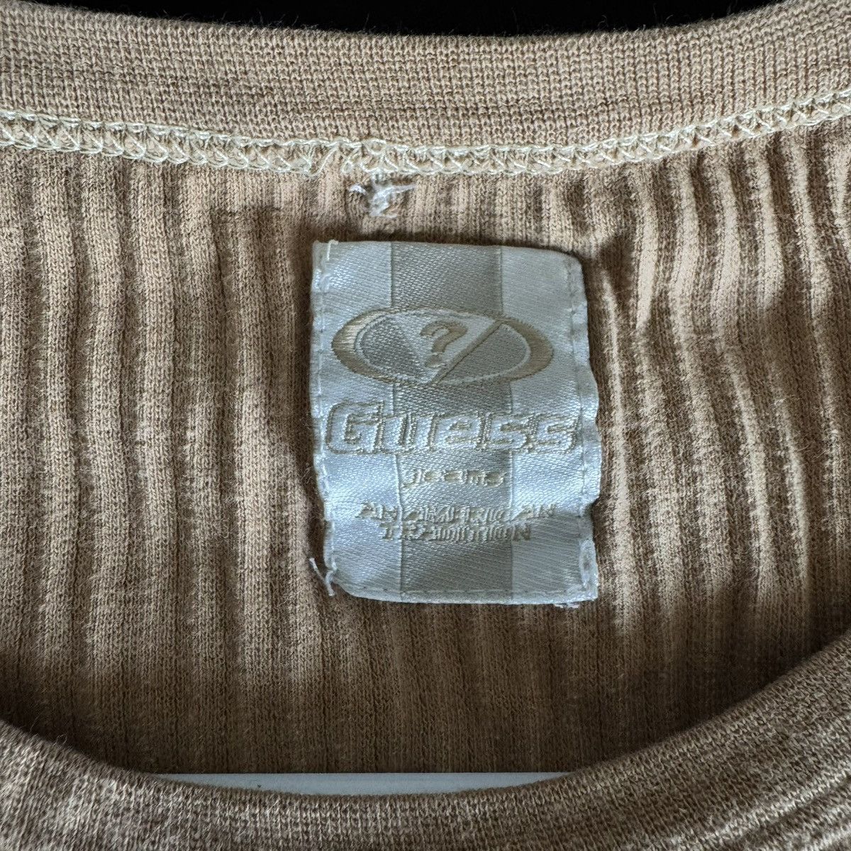 Guess Vintage Guess USA Ribbed Knit Tee Size US L / EU 52-54 / 3 - 3 Thumbnail