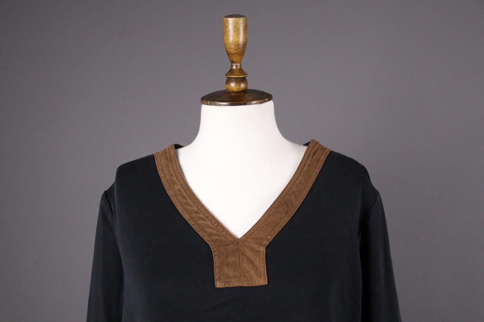 Lauren Ralph Lauren Lauren Ralph Lauren Black Long Sleeve Blouse Shirt Size 2X Size XXL / US 16-18 / IT 52-54 - 2 Thumbnail