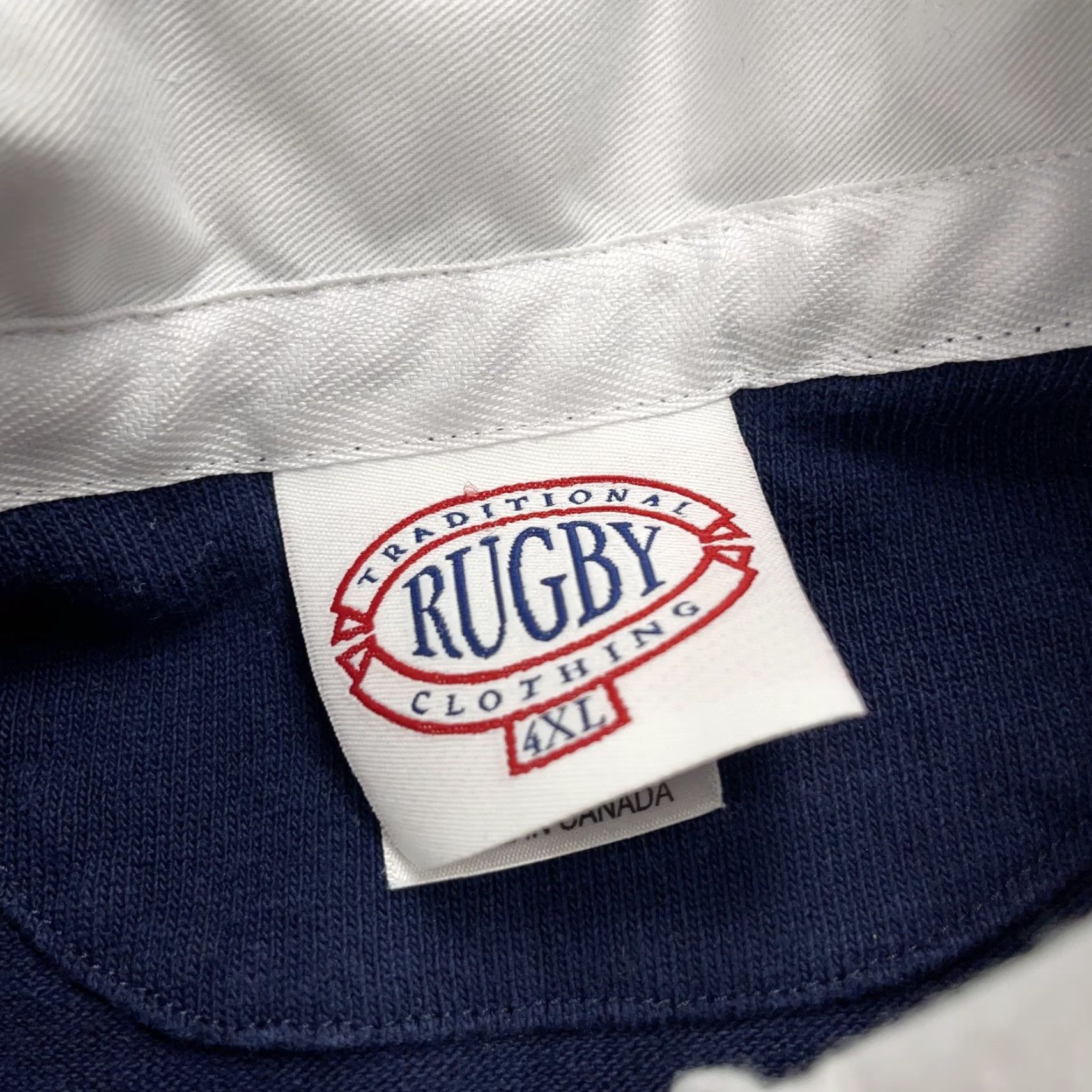 Vintage VINTAGE Rugby Polo Shirt Mens 4XL Blue Heavy Cotton United States USA 90s Size US XXL / EU 58 / 5 - 4 Thumbnail