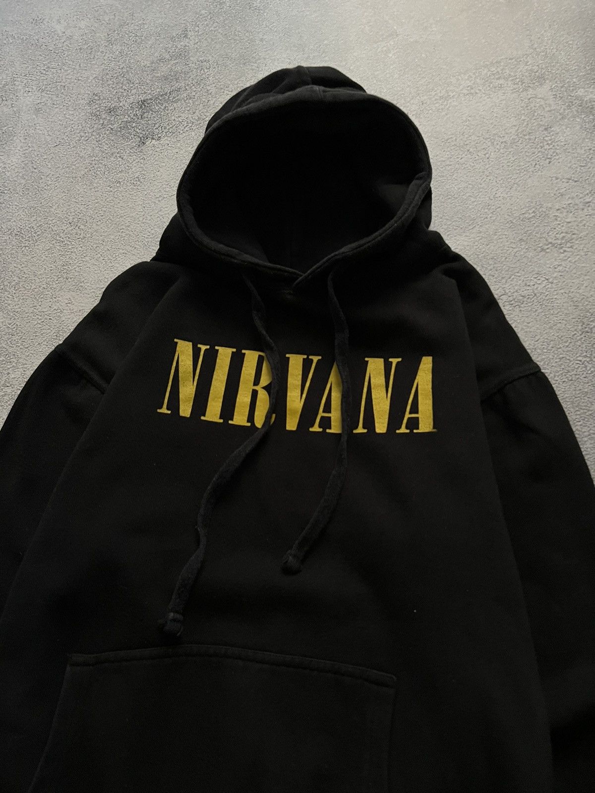 Band Tees × Nirvana × Vintage Vintage Y2k Nirvana Smile Big Logo Hoodie 00’s Size US L / EU 52-54 / 3 - 5 Thumbnail