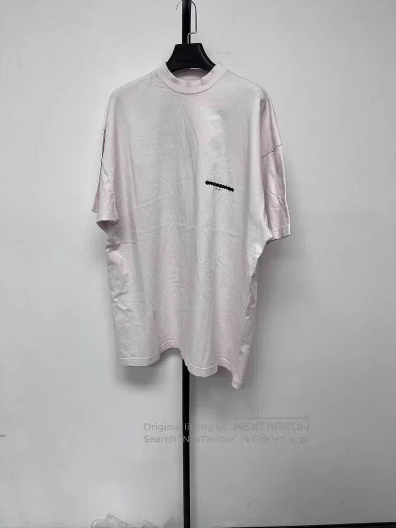 Balenciaga Balenciaga Solid Color Logo Letter Print Loose Round Neck Size US M / EU 48-50 / 2 - 1 Thumbnail