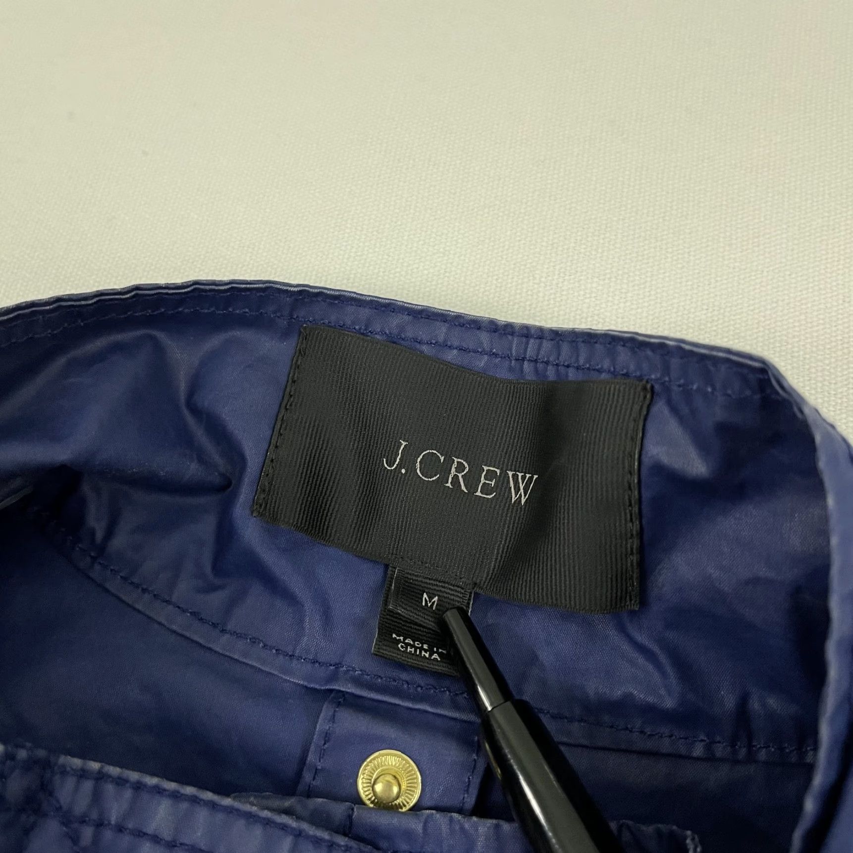 J.Crew VINTAGE J. Crew Downtown Jacket Womens M Blue Waxed Field Chore Military Cargo Y2K Size M / US 6-8 / IT 42-44 - 2 Thumbnail