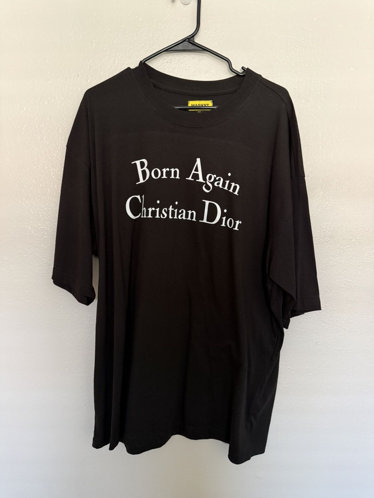 Market Market Secret Club Born Again Christian Dior Tee Black Size US XXL / EU 58 / 5 - 1 Thumbnail