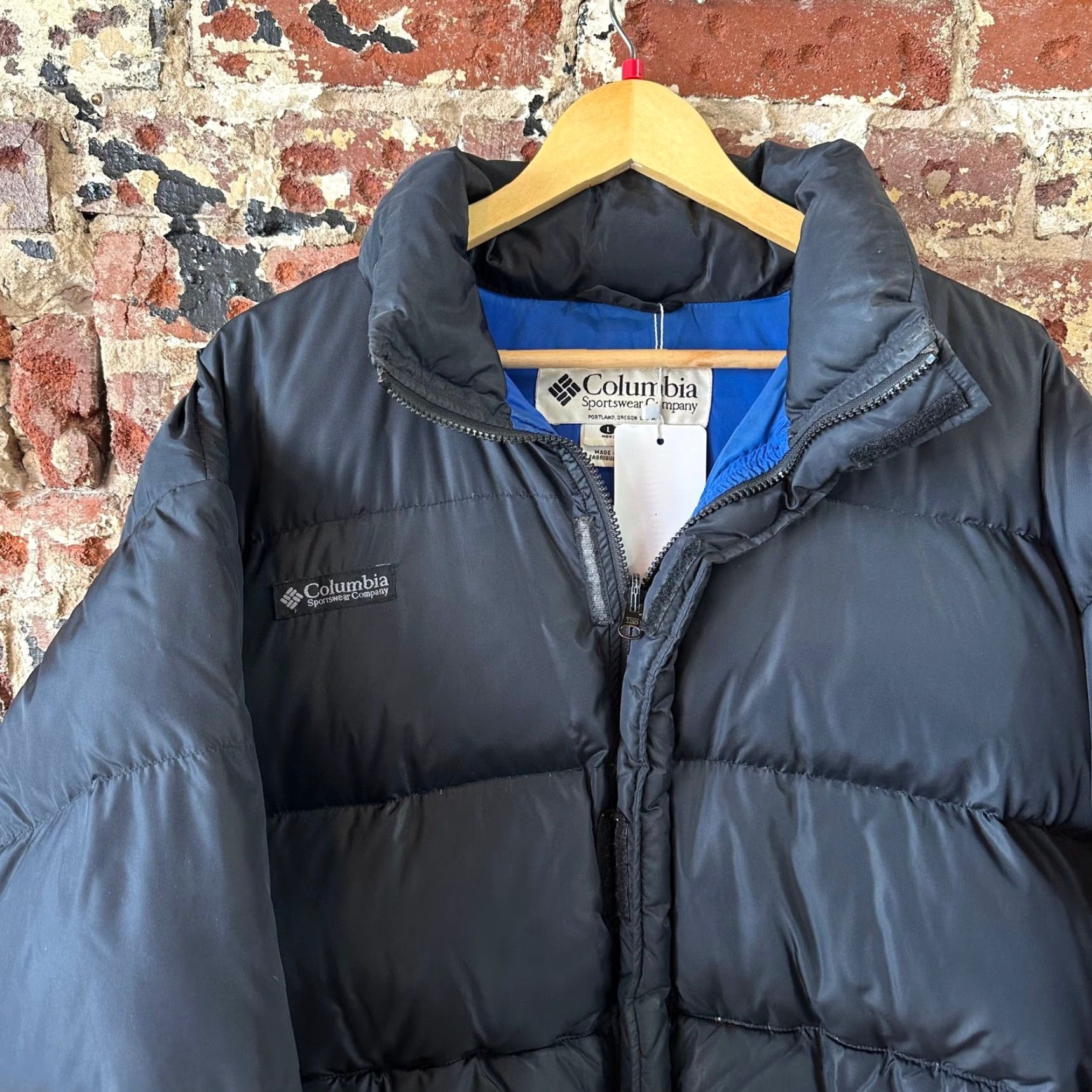 Vintage Columbia Men’s Duck Down Puffer Jacket Black Full Zip Jacket Men Black Down Puffer Zip Size US L / EU 52-54 / 3 - 2 Thumbnail