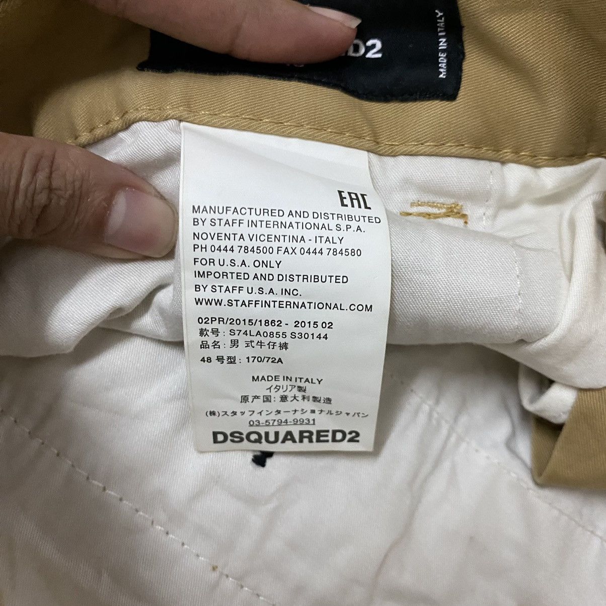 Dsquared2 × Vintage Vintage Dsquared Cargo Khaki Worker Casual Pants Size US 34 / EU 50 - 22 Thumbnail